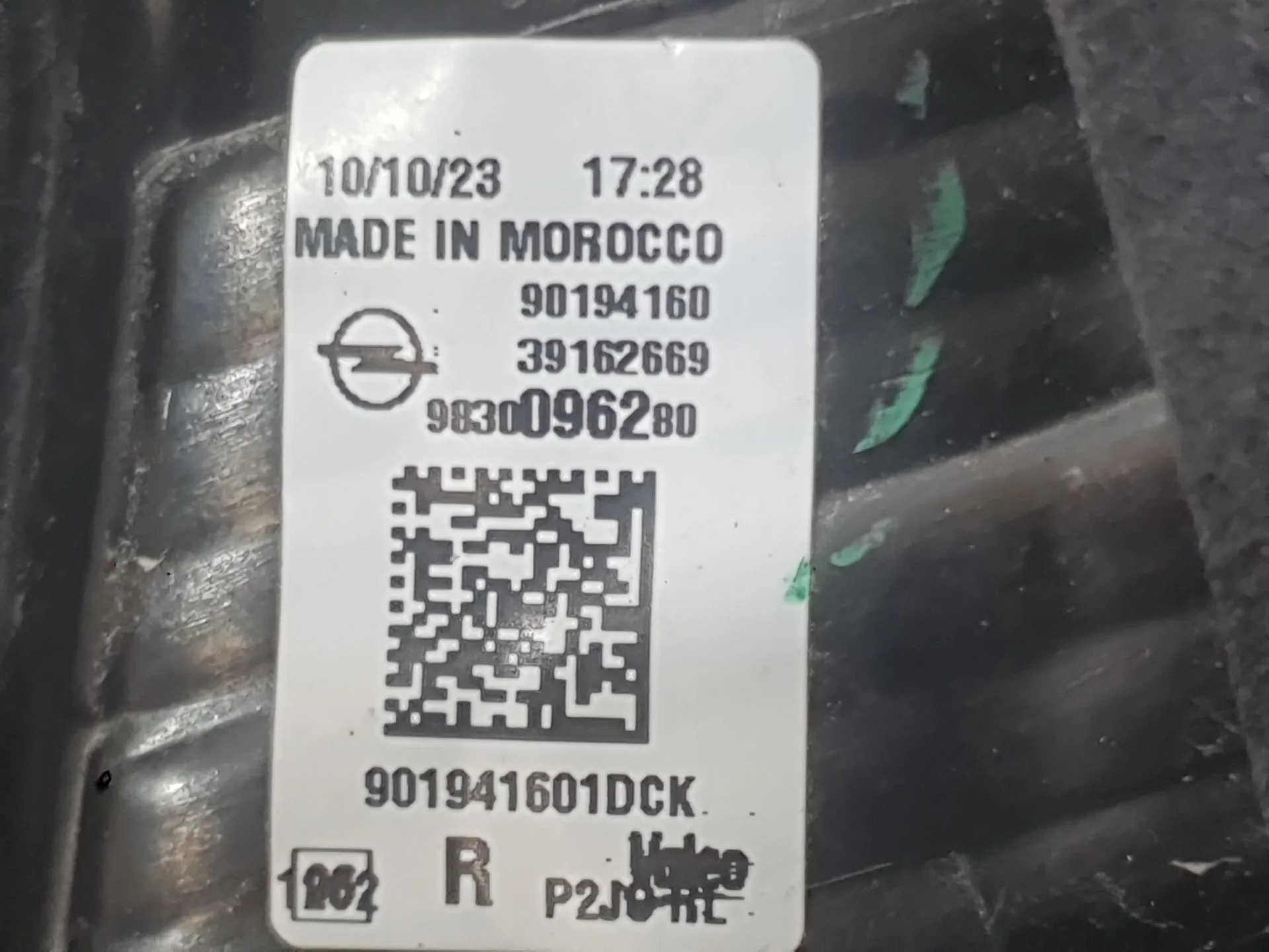 Piloto Trasero Derecho Interior para Opel Corsa F (P2Jo)
