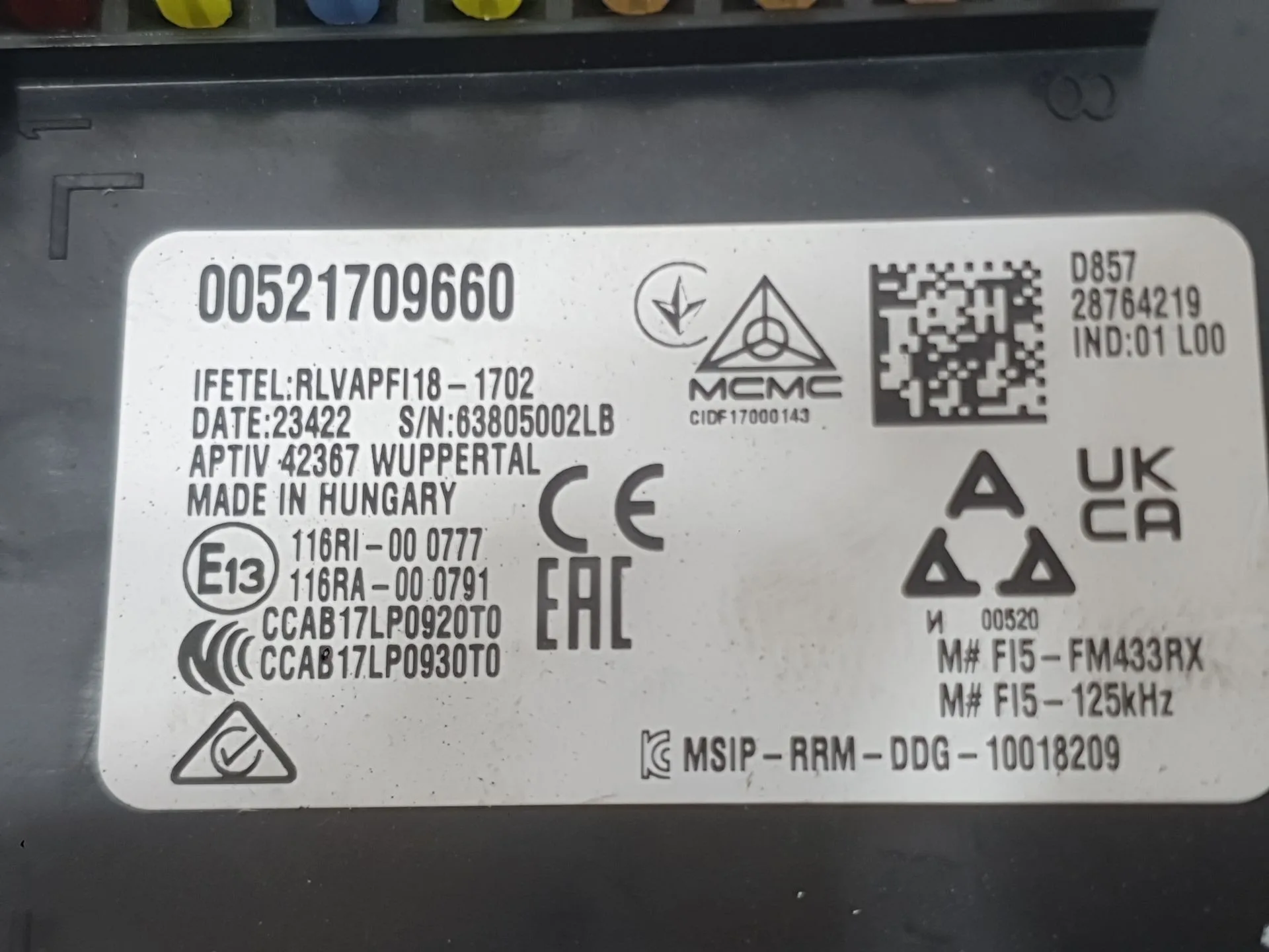 Caja Reles / Fusibles para Fiat Tipo Station Wagon (356_, 357_)