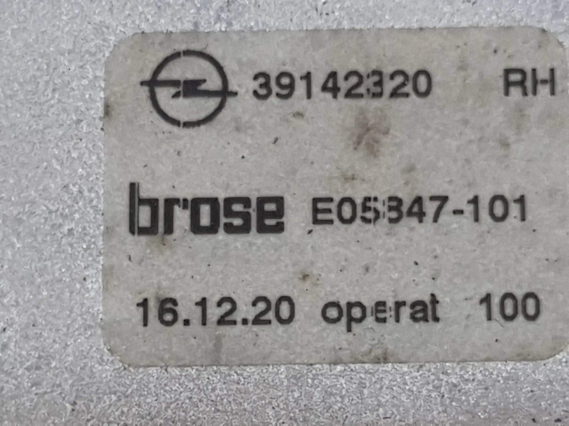Elevalunas Trasero Derecho para Opel Astra K (B16)