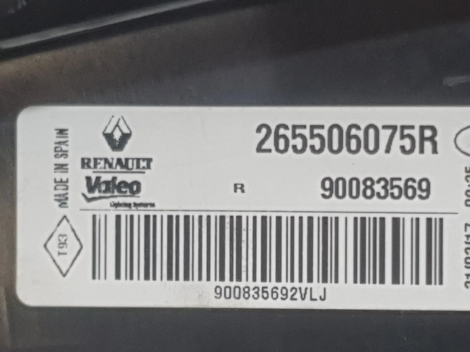 Piloto Trasero Derecho Interior para Renault Megane Iv Hatchback (B9A/M/N_)