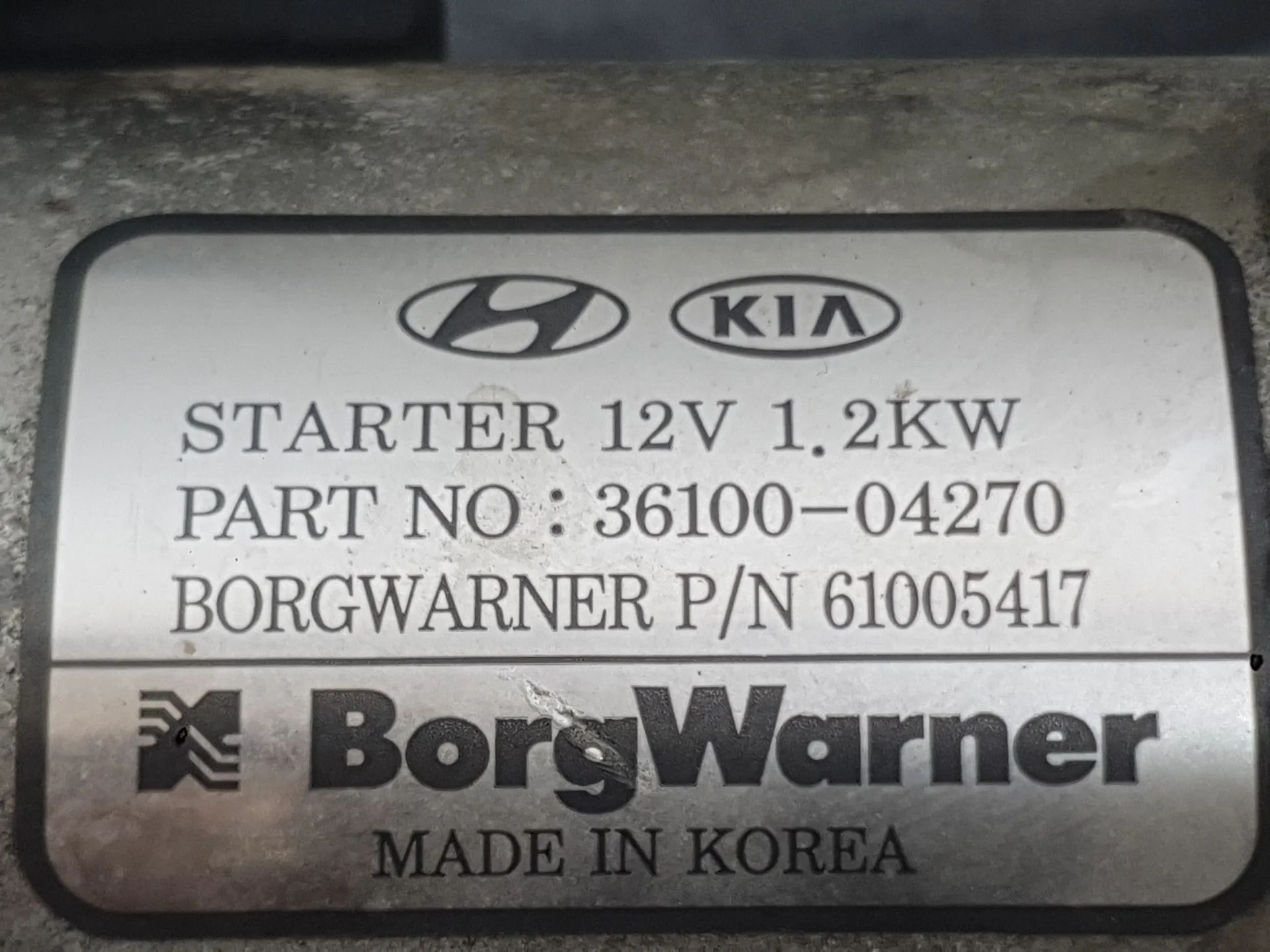 Motor Arranque para Kia Stonic (Yb)