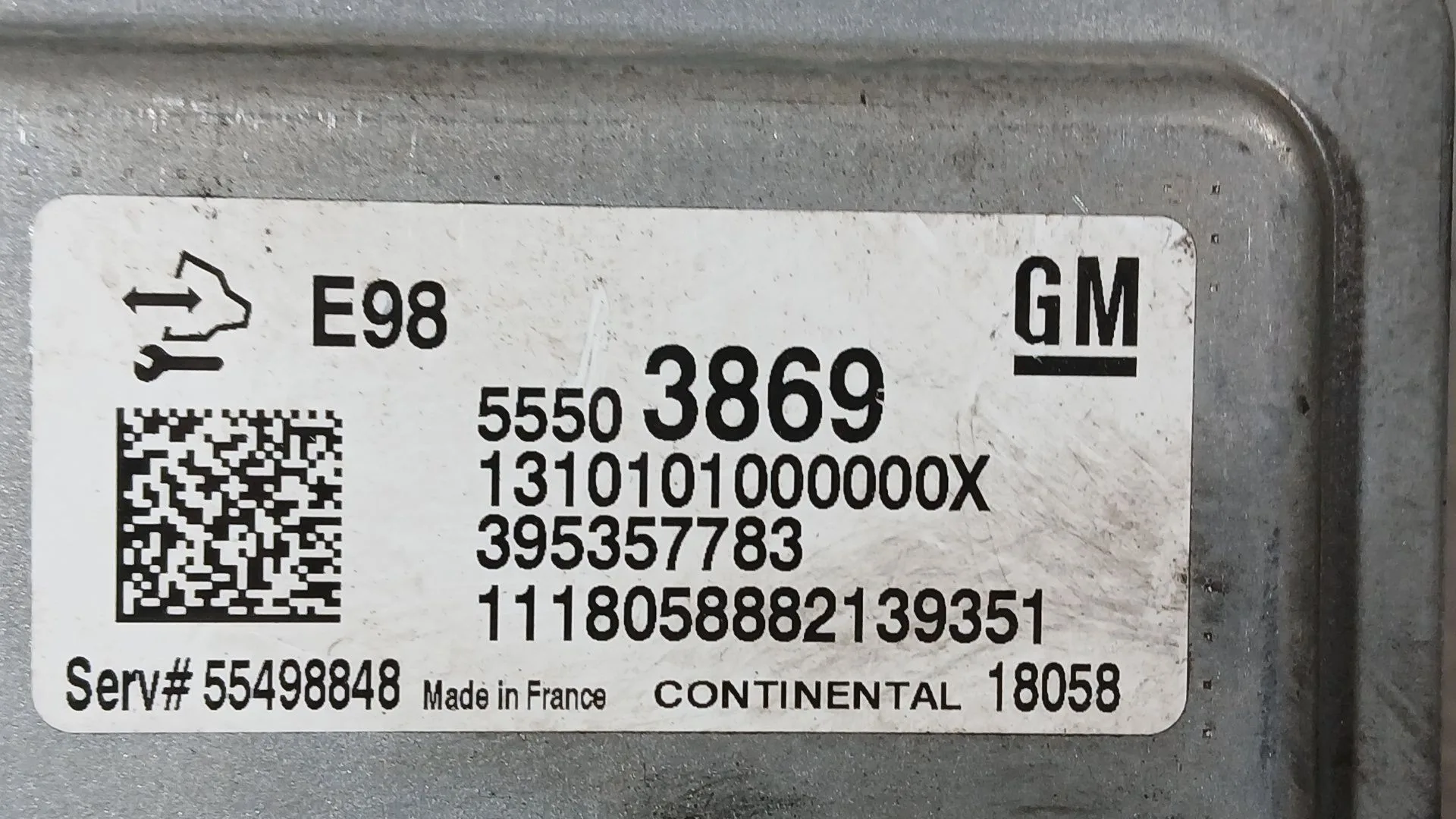 Centralita Motor Uce para Opel Astra K (B16)