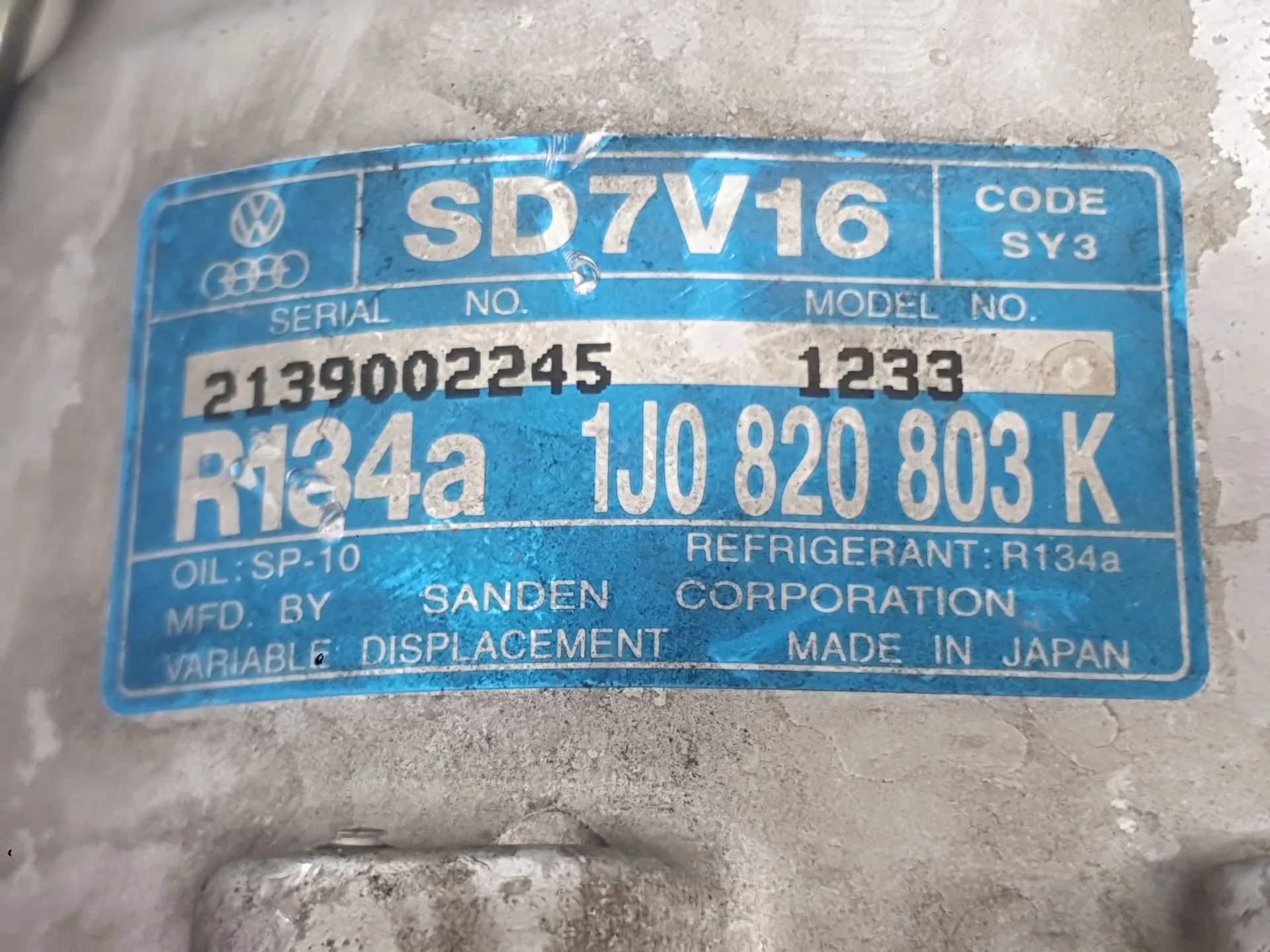 Compresor Aire Acondicionado para Seat Leon (1M1)