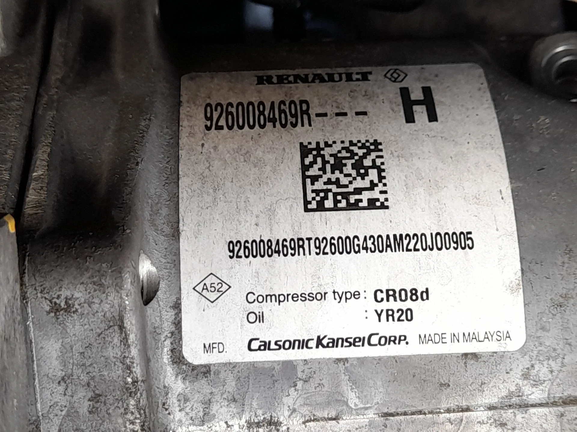 Compresor Aire Acondicionado para Dacia Sandero Iii