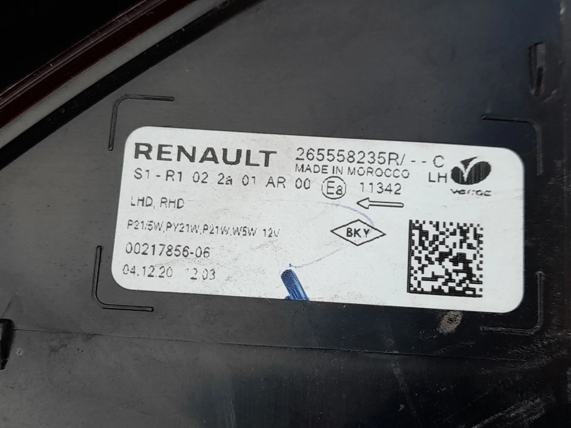 Piloto Trasero Izquierdo para Dacia Sandero Iii