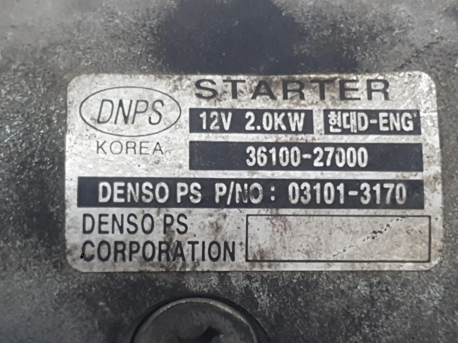 Motor Arranque para Kia Cerato I Hatchback (Ld)