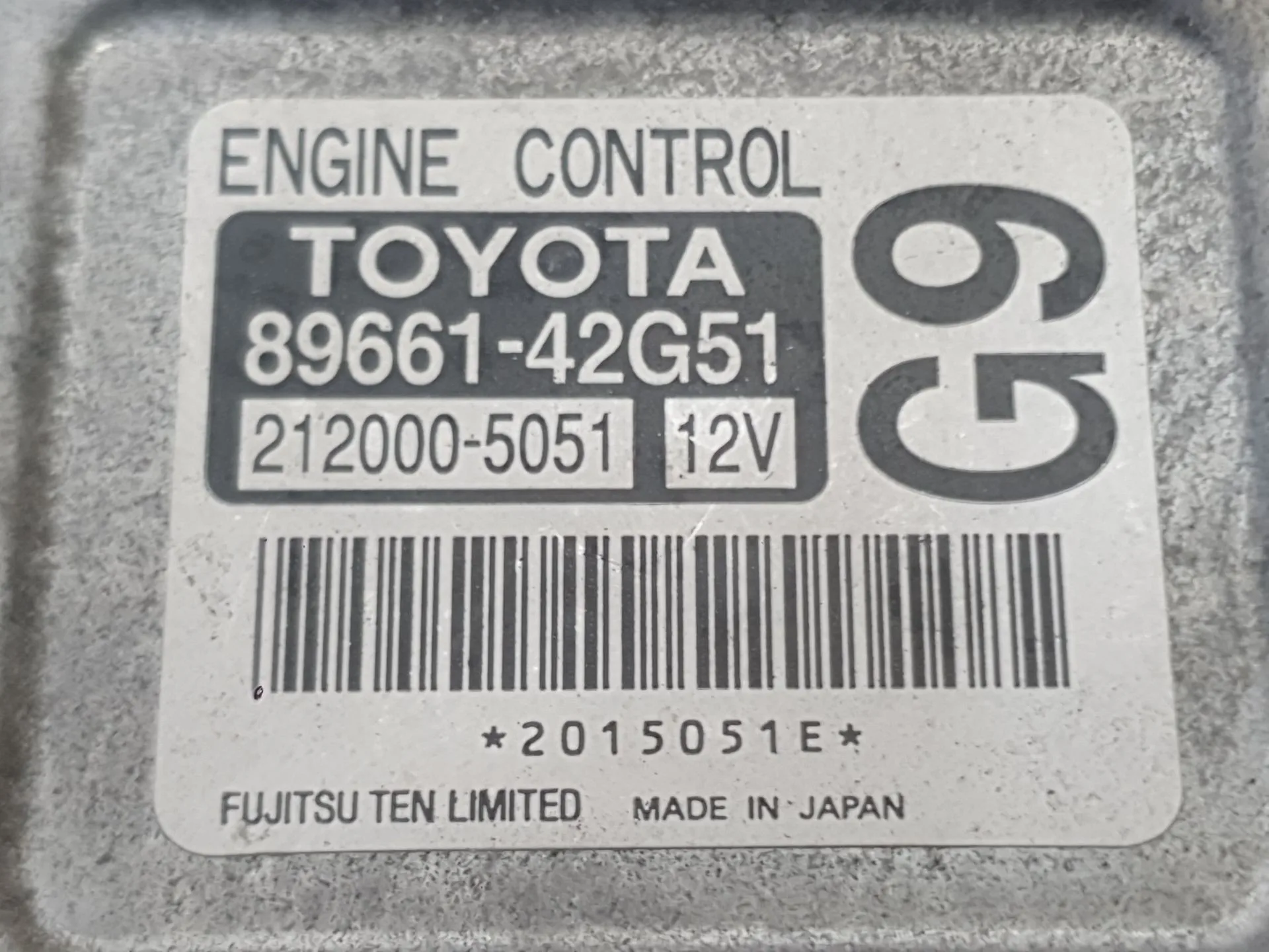 Centralita Motor Uce para Toyota Rav 4 Iii (_A3_)