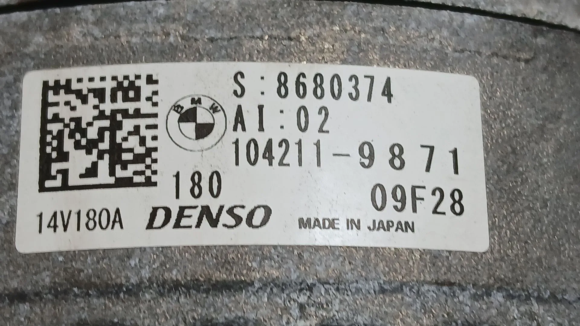 Alternador para Bmw 1 (F40)