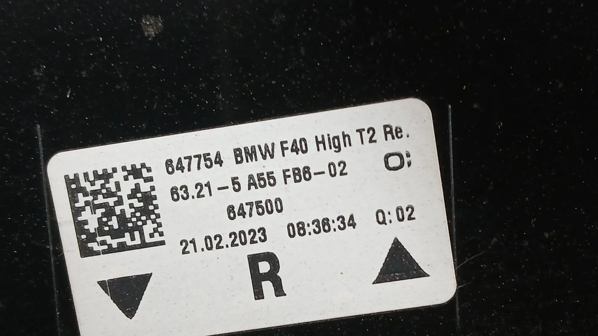 Piloto Trasero Derecho Interior para Bmw 1 (F40)