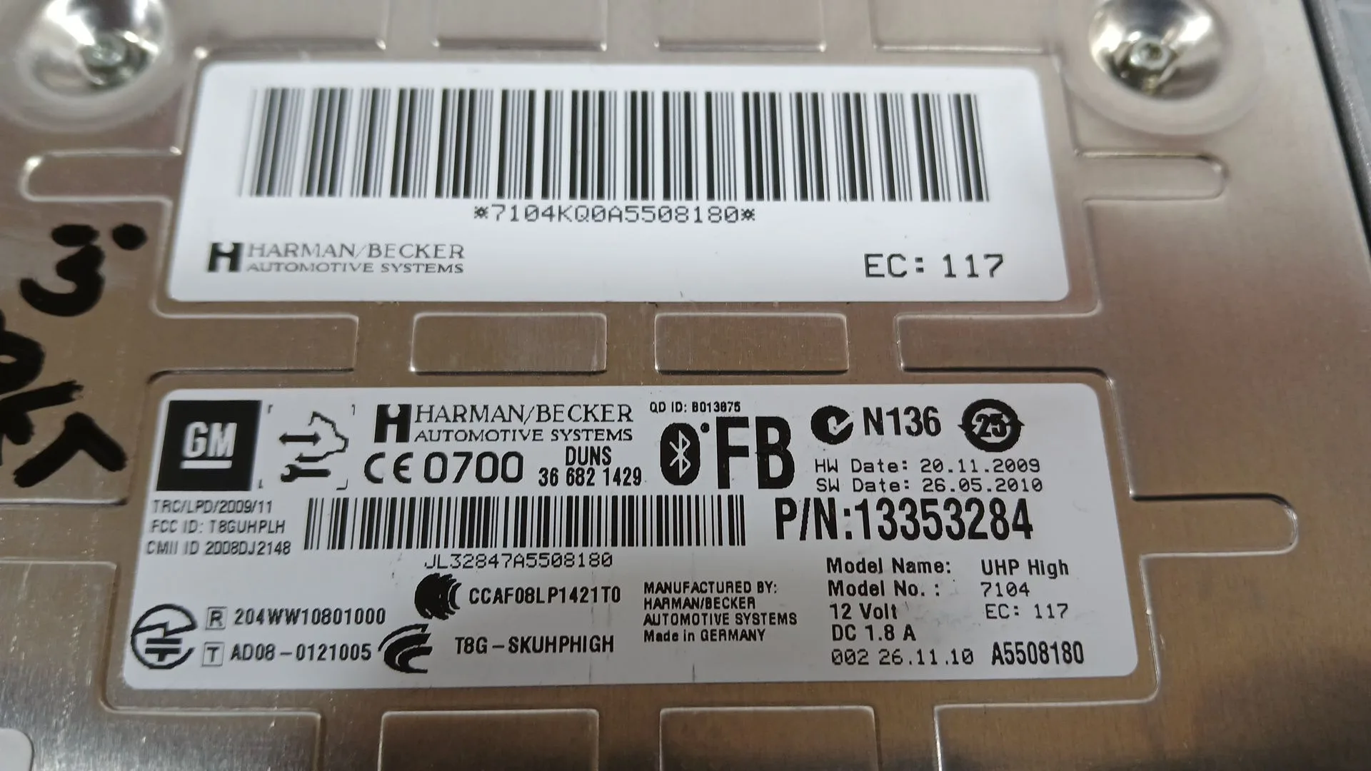 Modulo Electronico para Opel Astra J Sports Tourer (P10)