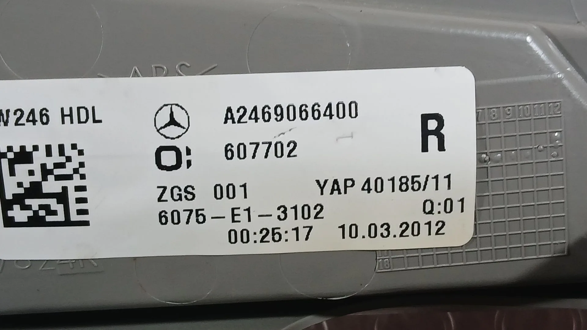 Piloto Trasero Derecho Interior para Mercedes-Benz Clase B Sports Tourer (W246, W242)