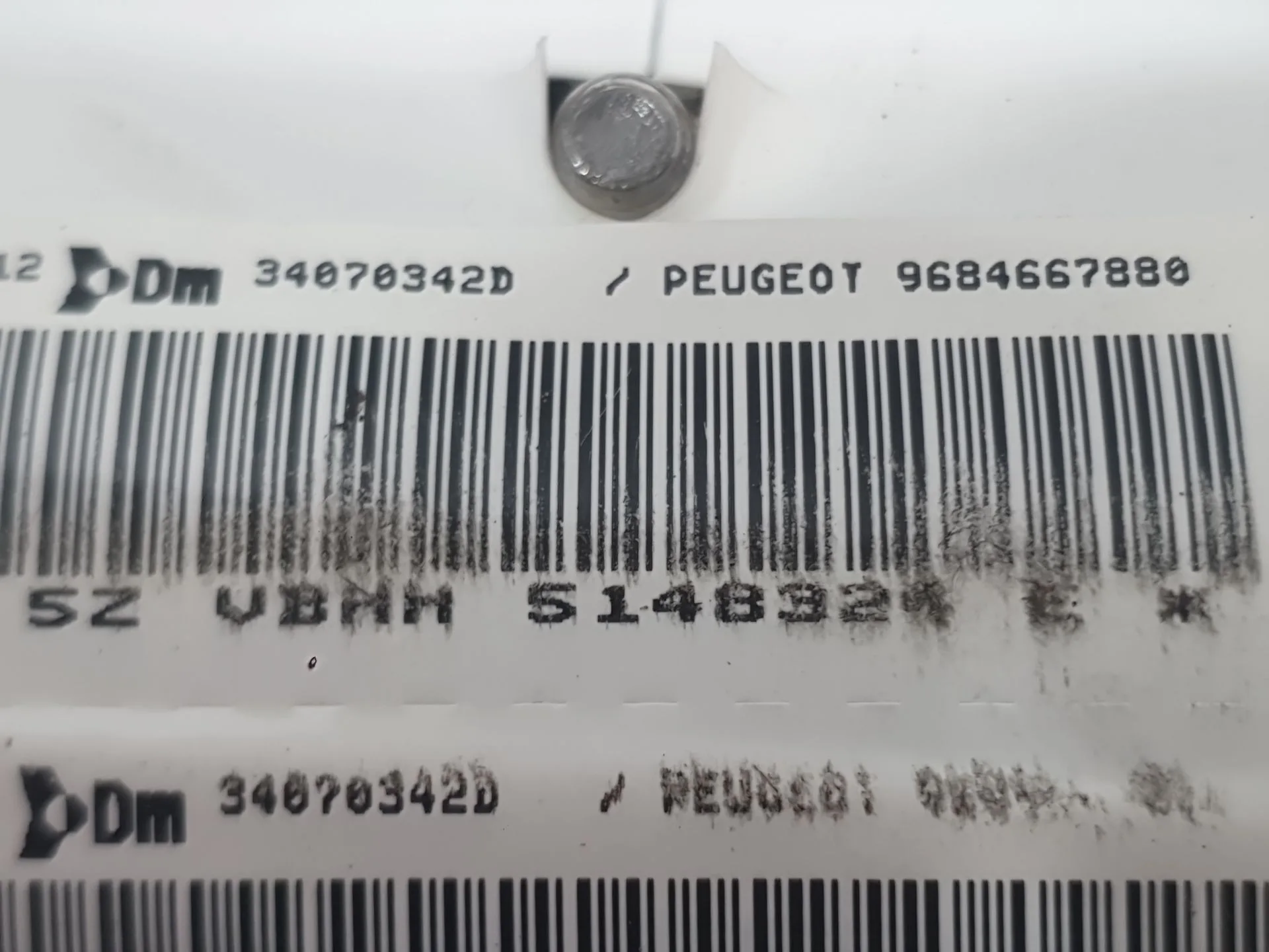 Airbag Cortina Delantero Izquierdo para Peugeot 3008 I Monospace (0U_)
