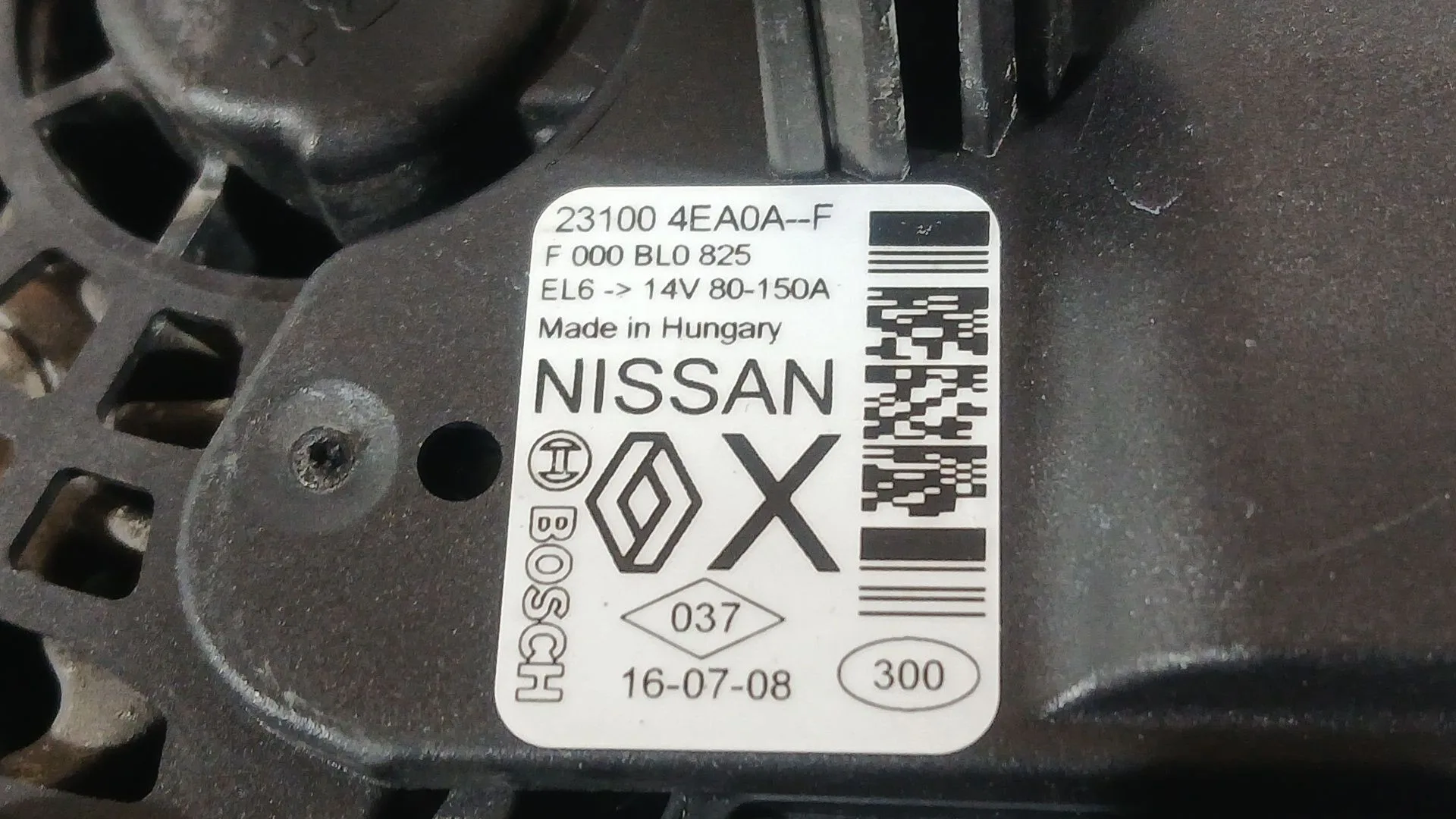 Alternador para Nissan Qashqai Ii (J11, J11_)