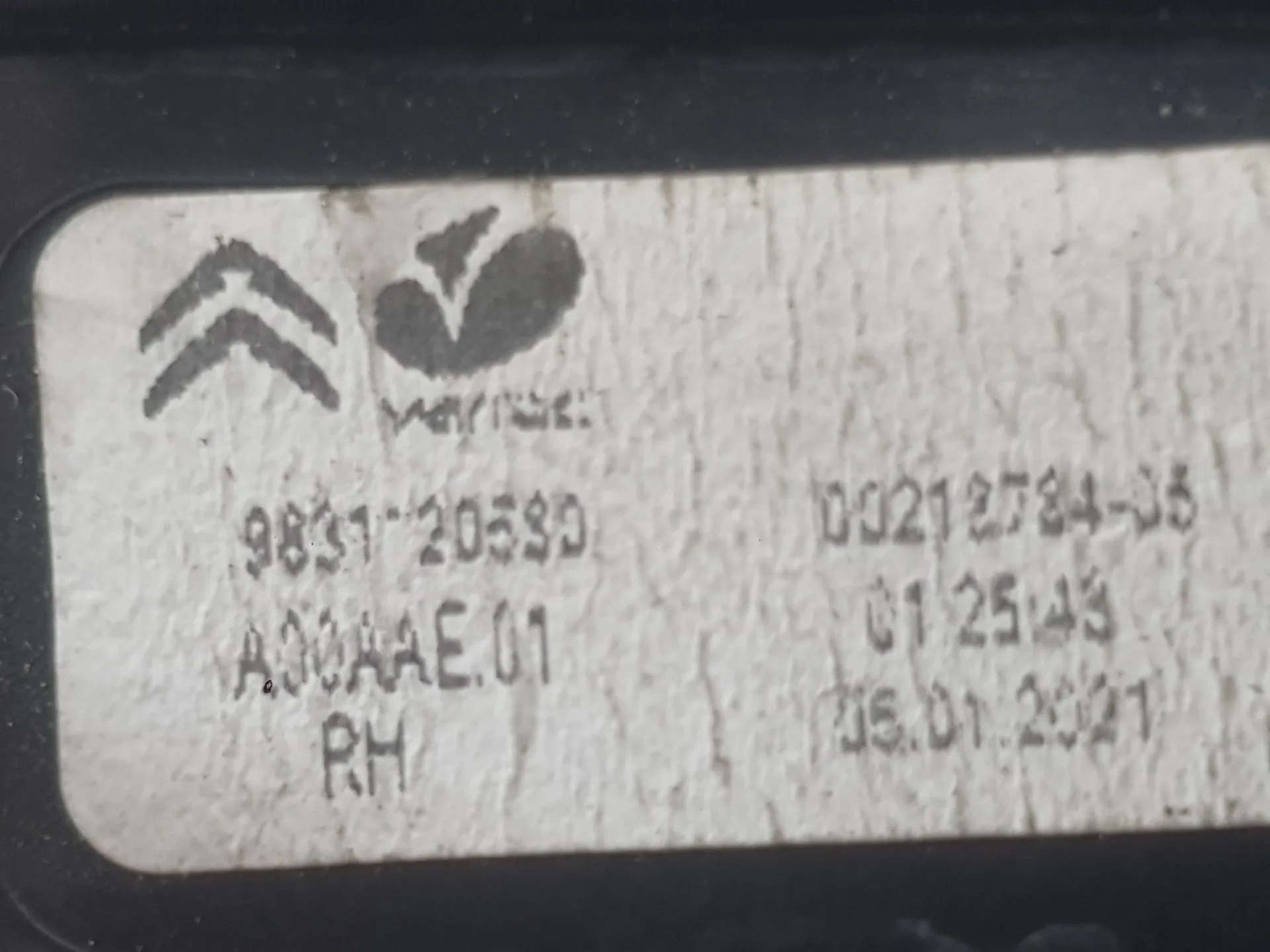 Piloto Trasero Derecho Interior para Citroën C4 Iii (Ba_, Bb_, Bc_)