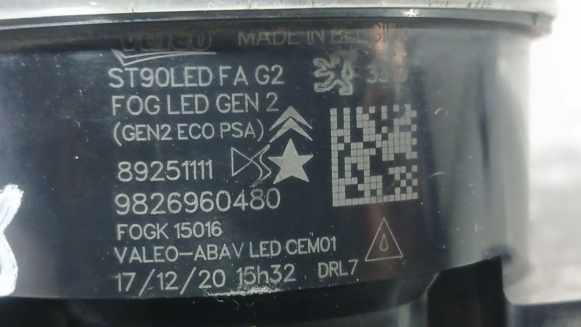 Faro Antiniebla Derecho para Citroën C5 Aircross (Ac_, Aj_, Ar_, A4_)
