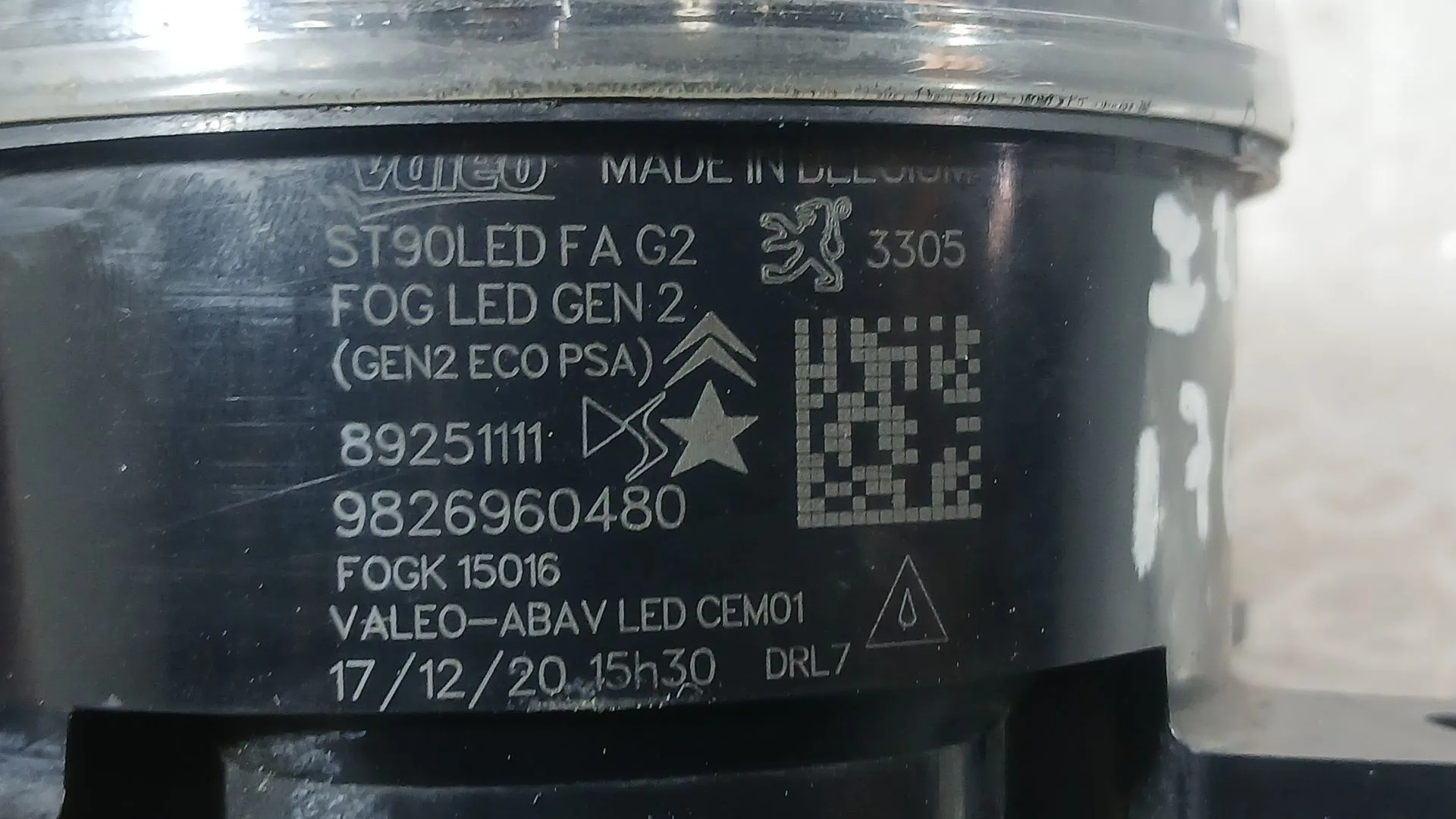 Faro Antiniebla Izquierdo para Citroën C5 Aircross (Ac_, Aj_, Ar_, A4_)