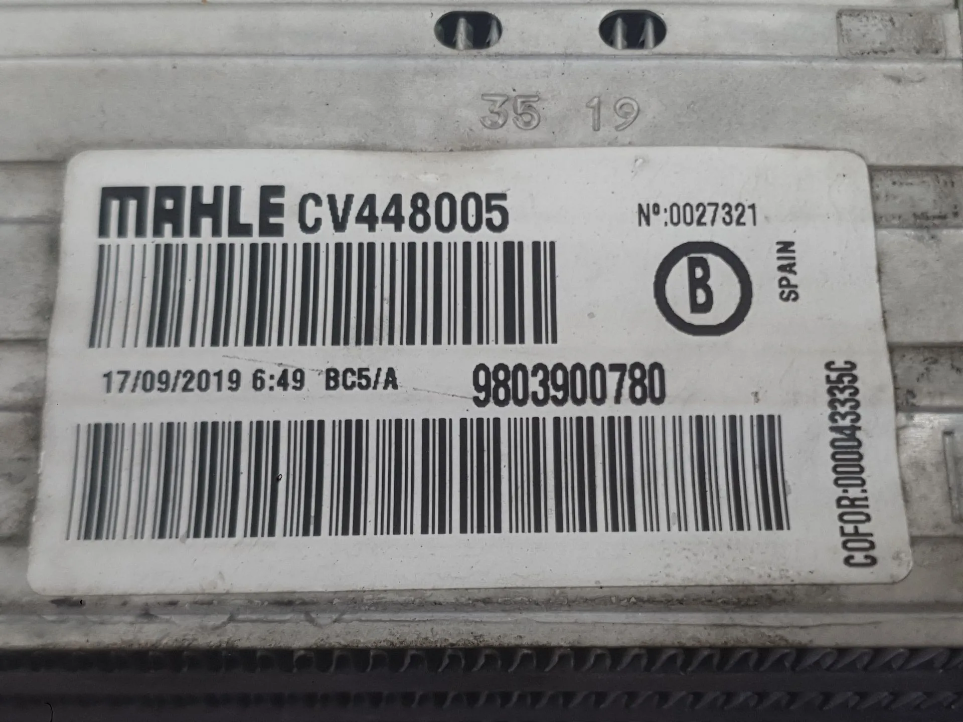 Intercooler para Citroën C-Elysee (Dd_)