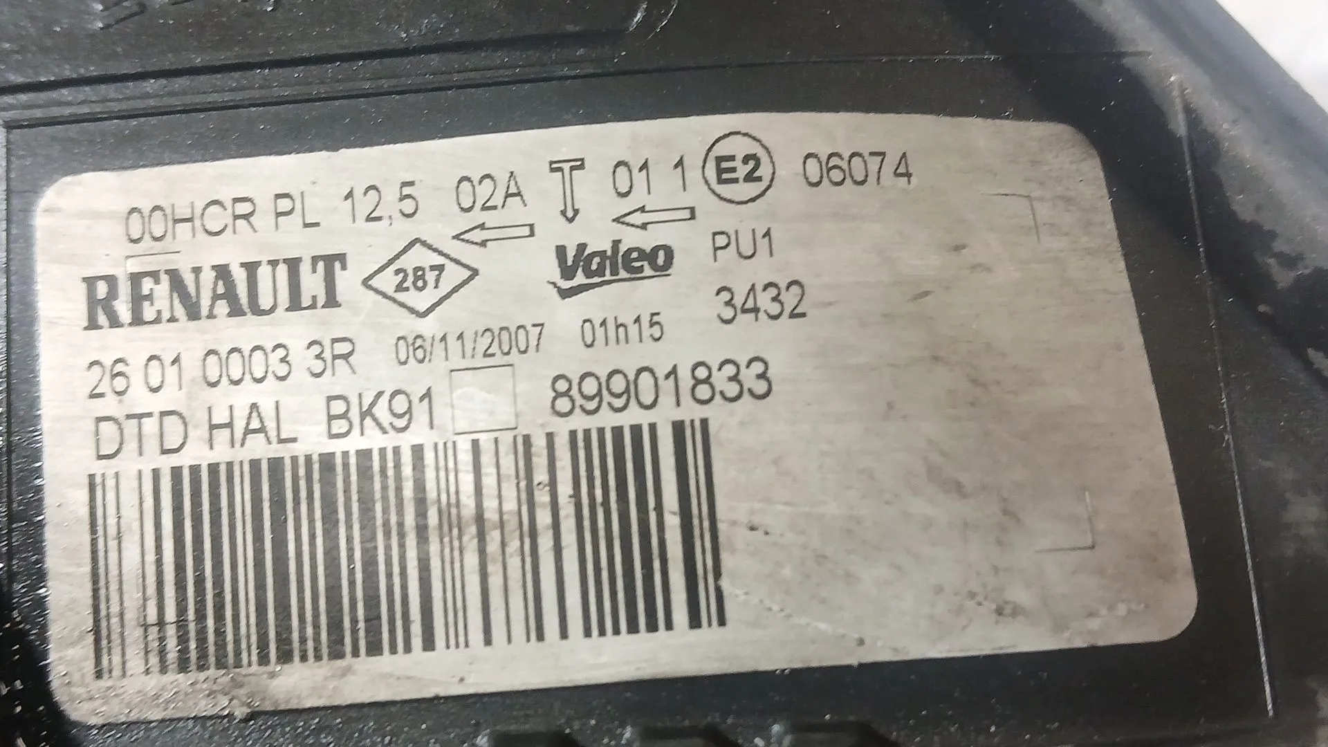 Faro Derecho para Renault Laguna Iii (Bt0/1)