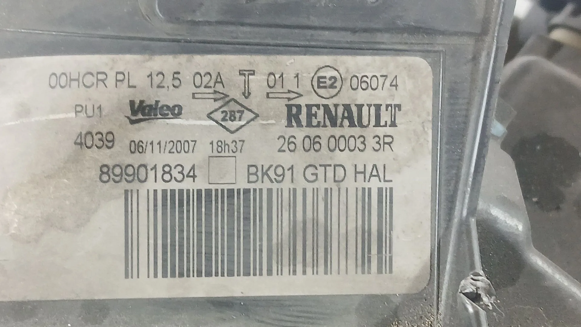 Faro Izquierdo para Renault Laguna Iii (Bt0/1)