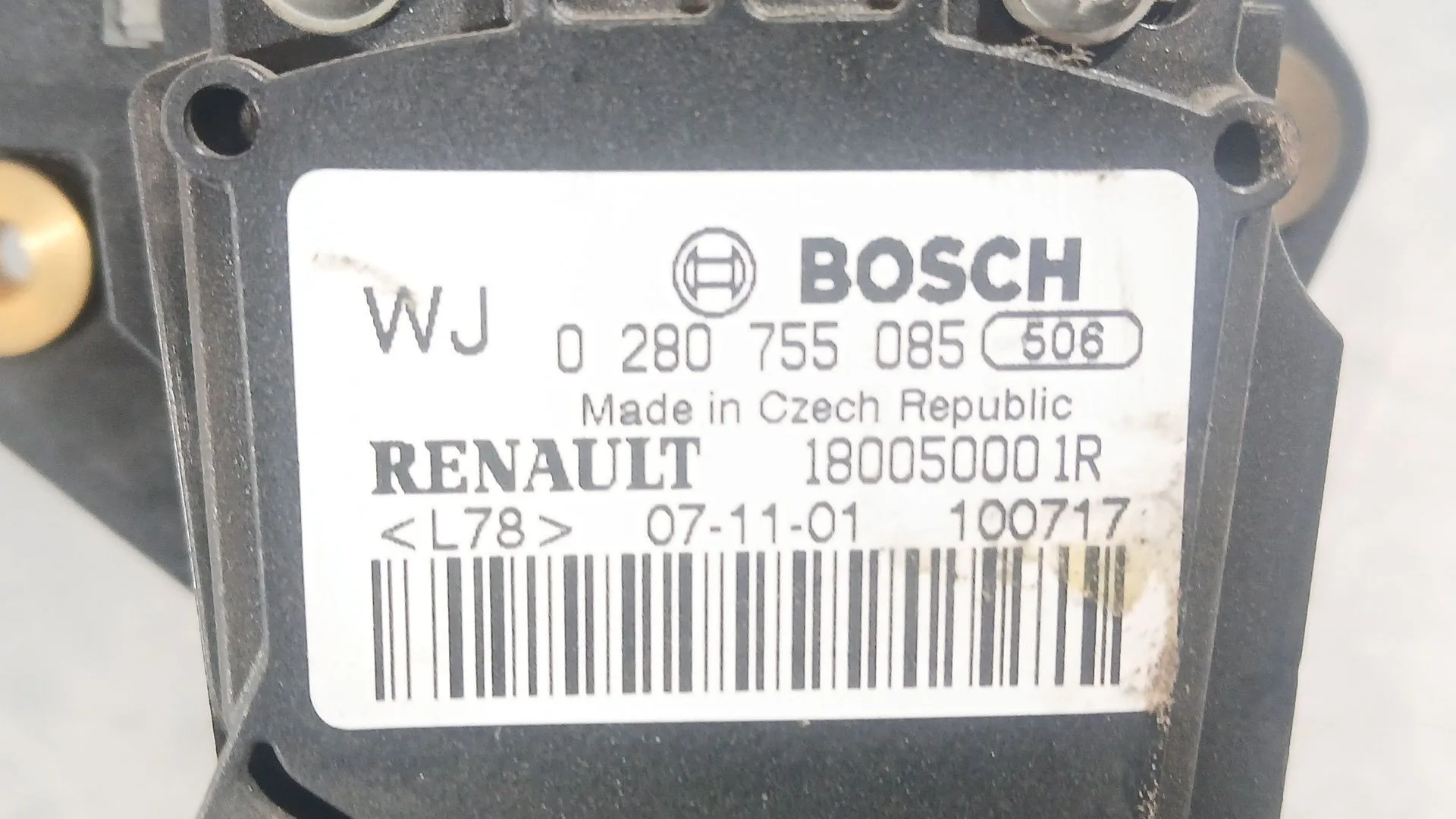 Potenciometro Pedal para Renault Laguna Iii (Bt0/1)