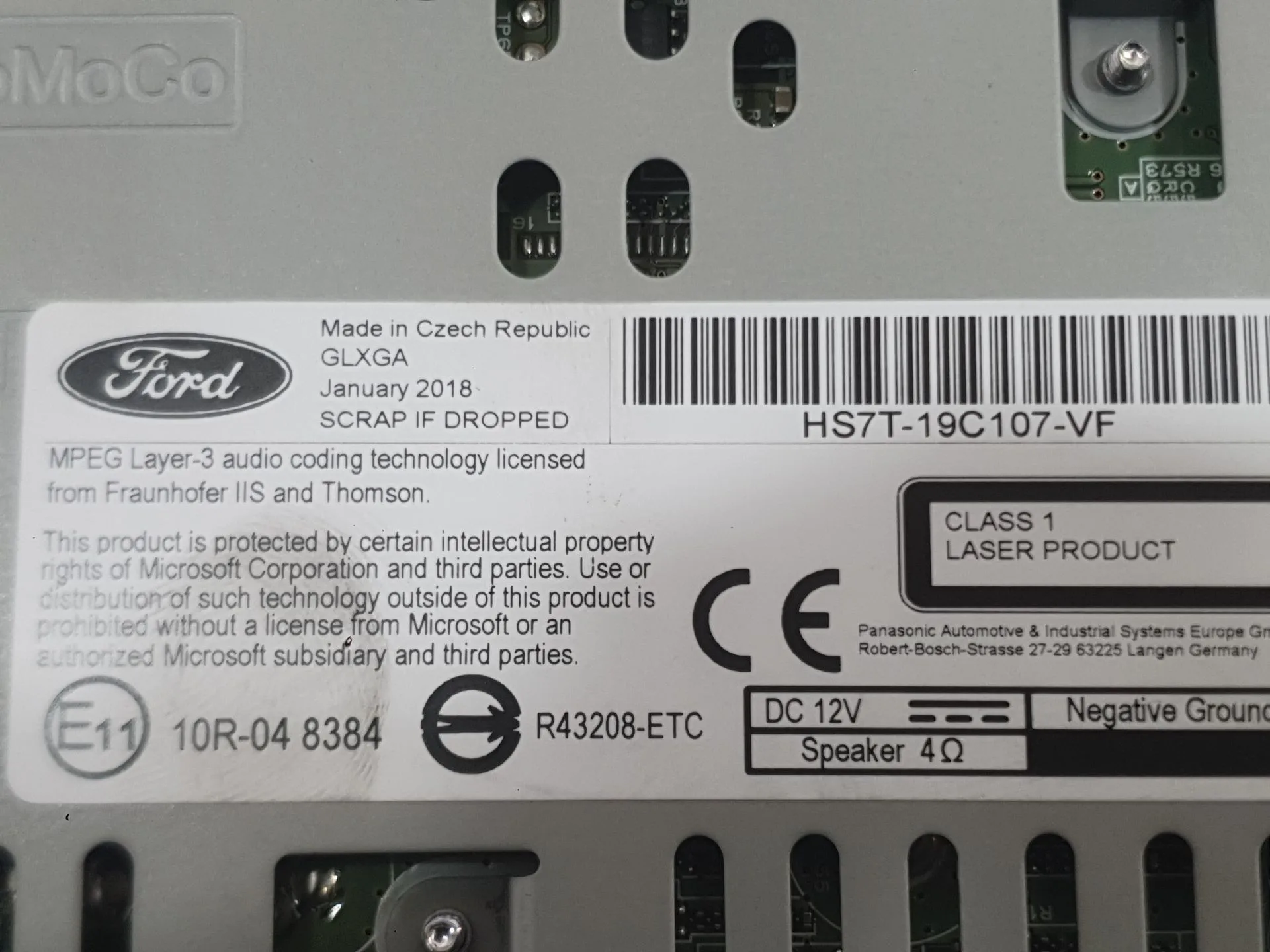 Sistema Audio / Radio Cd para Ford Mondeo V Hatchback (Ce)