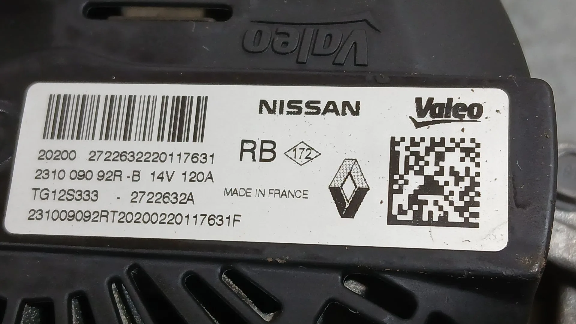 Alternador para Dacia Sandero Ii (B8_)