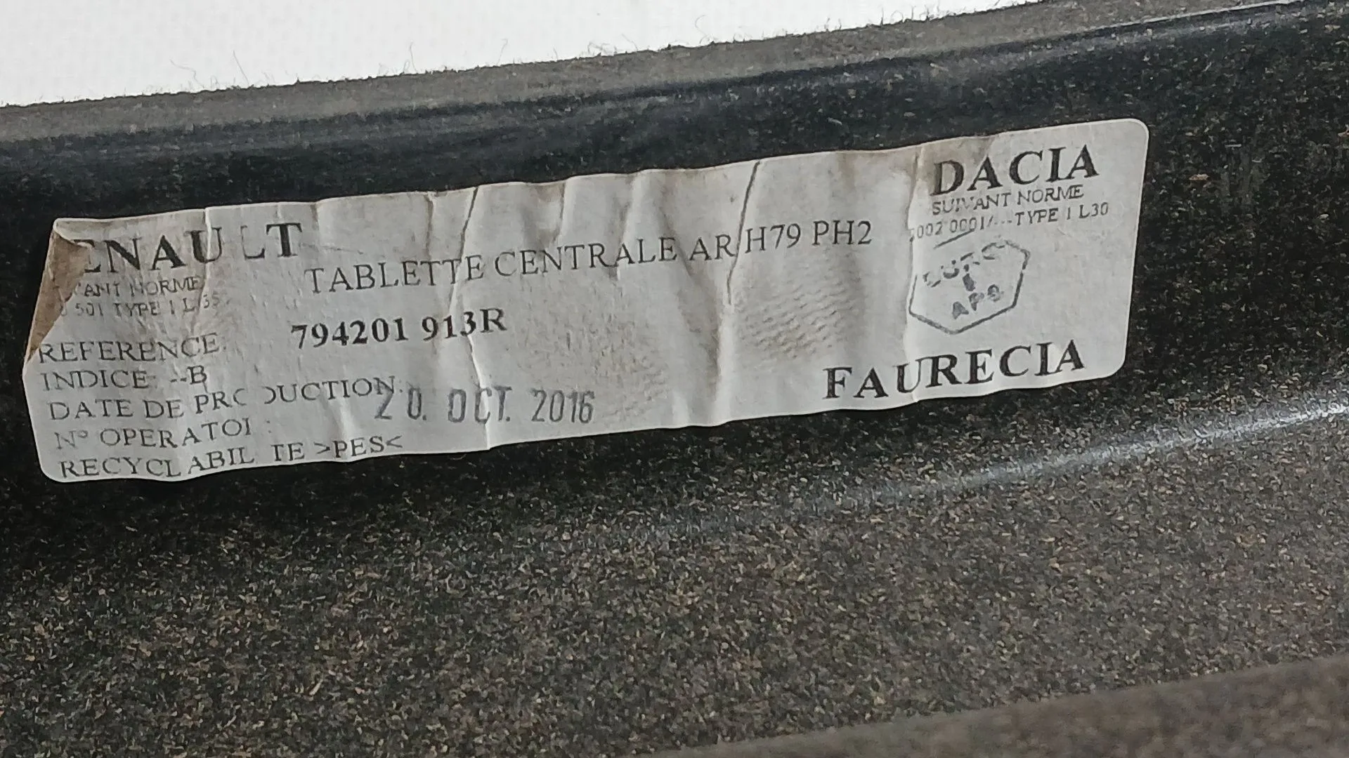 Bandeja Trasera para Dacia Duster (Hs_)