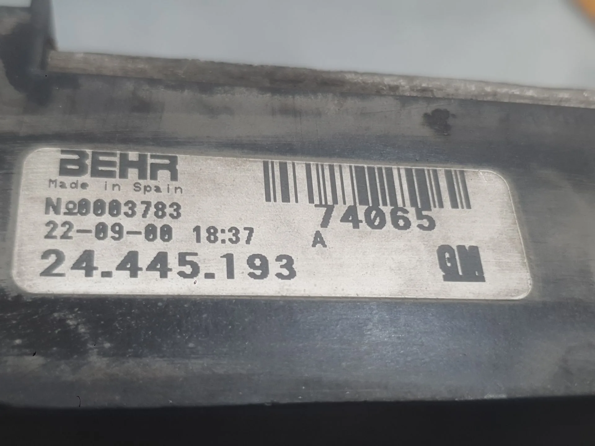Condensador / Radiador Aire Acondicionado para Opel Corsa C (X01)