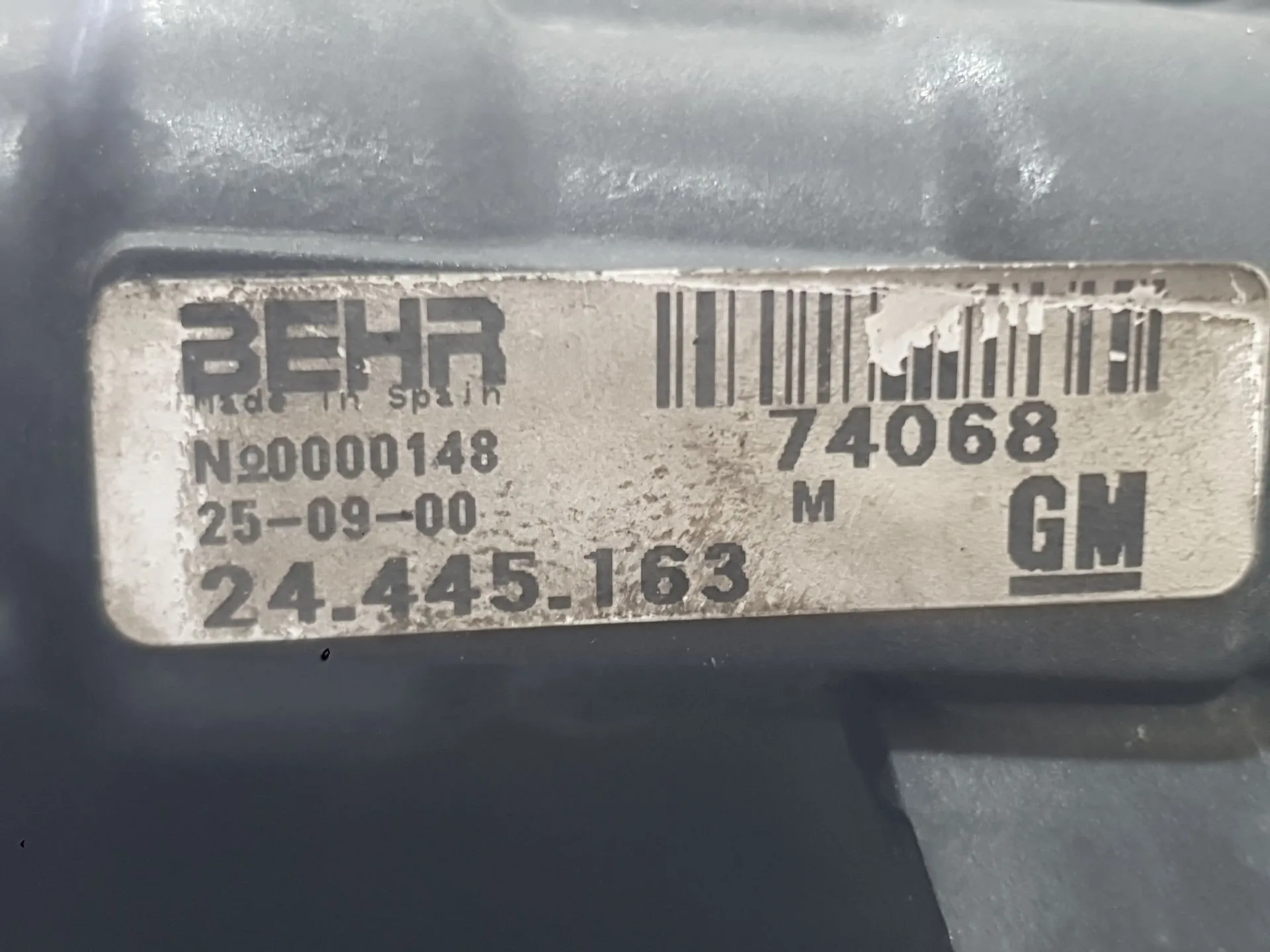 Radiador Agua para Opel Corsa C (X01)