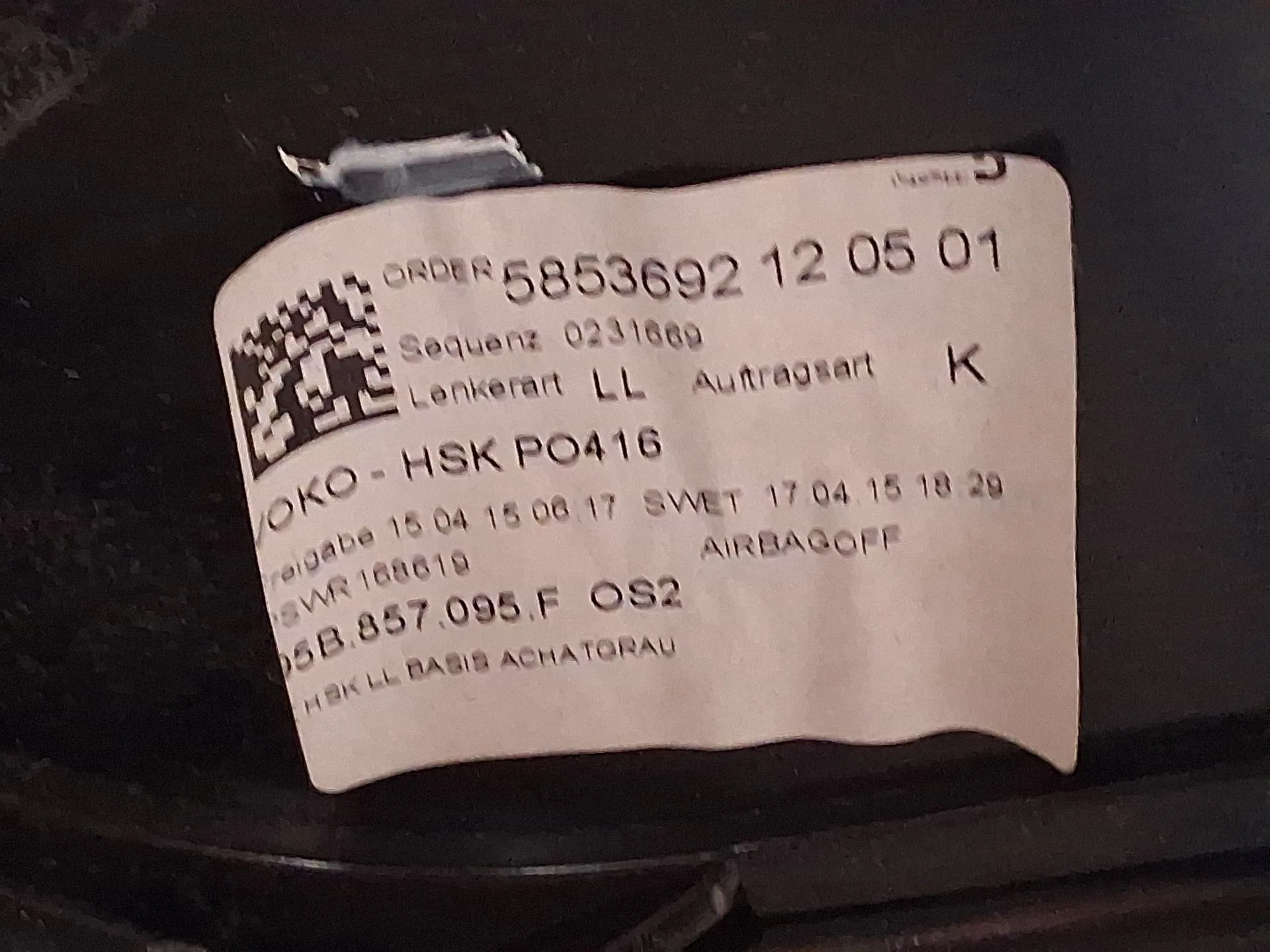 Guantera para Porsche Macan (95B)