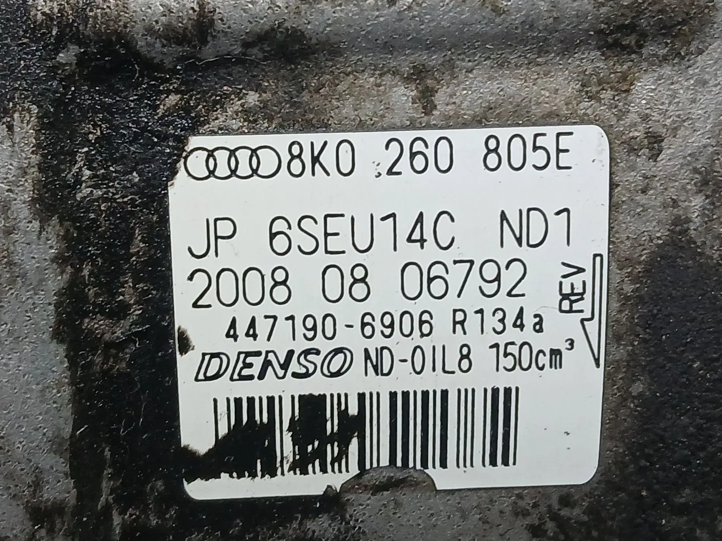 Compresor Aire Acondicionado para Audi Q5 (8Rb)