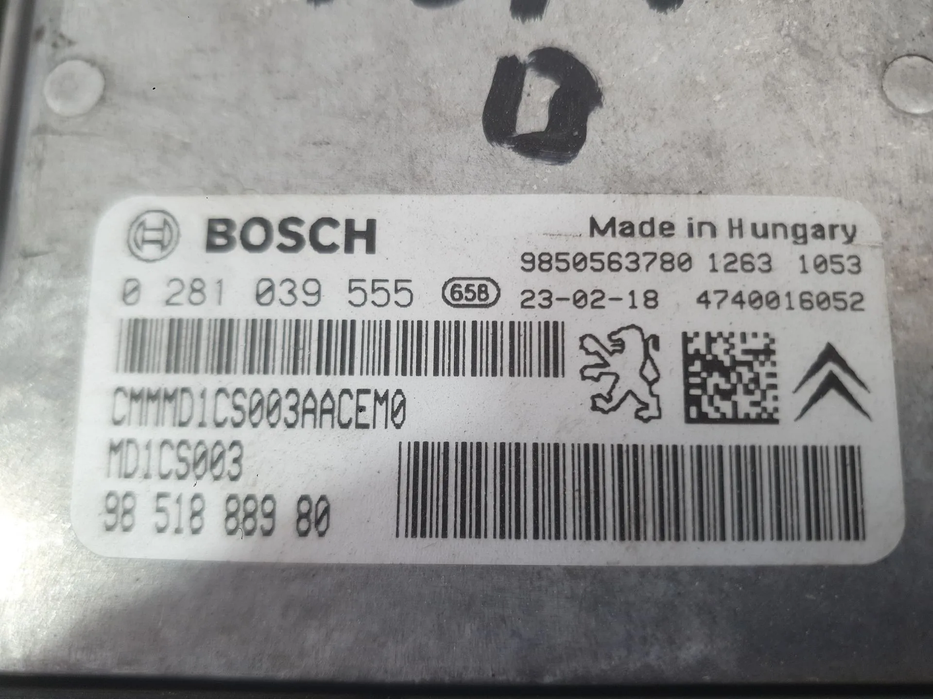 Centralita Motor Uce para Peugeot 208 Ii (Ub_, Up_, Uw_, Uj_)