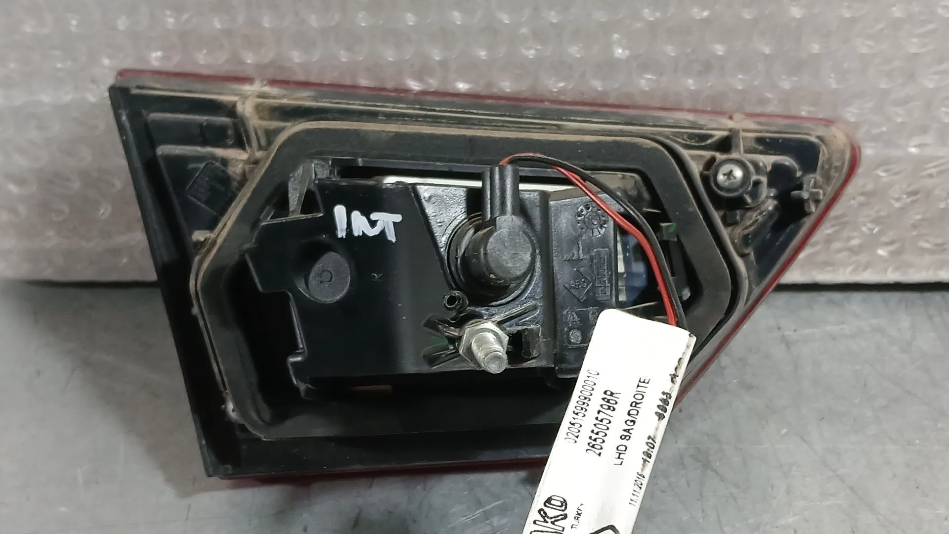 Piloto Trasero Derecho Interior para Renault Clio Iv (Bh_)