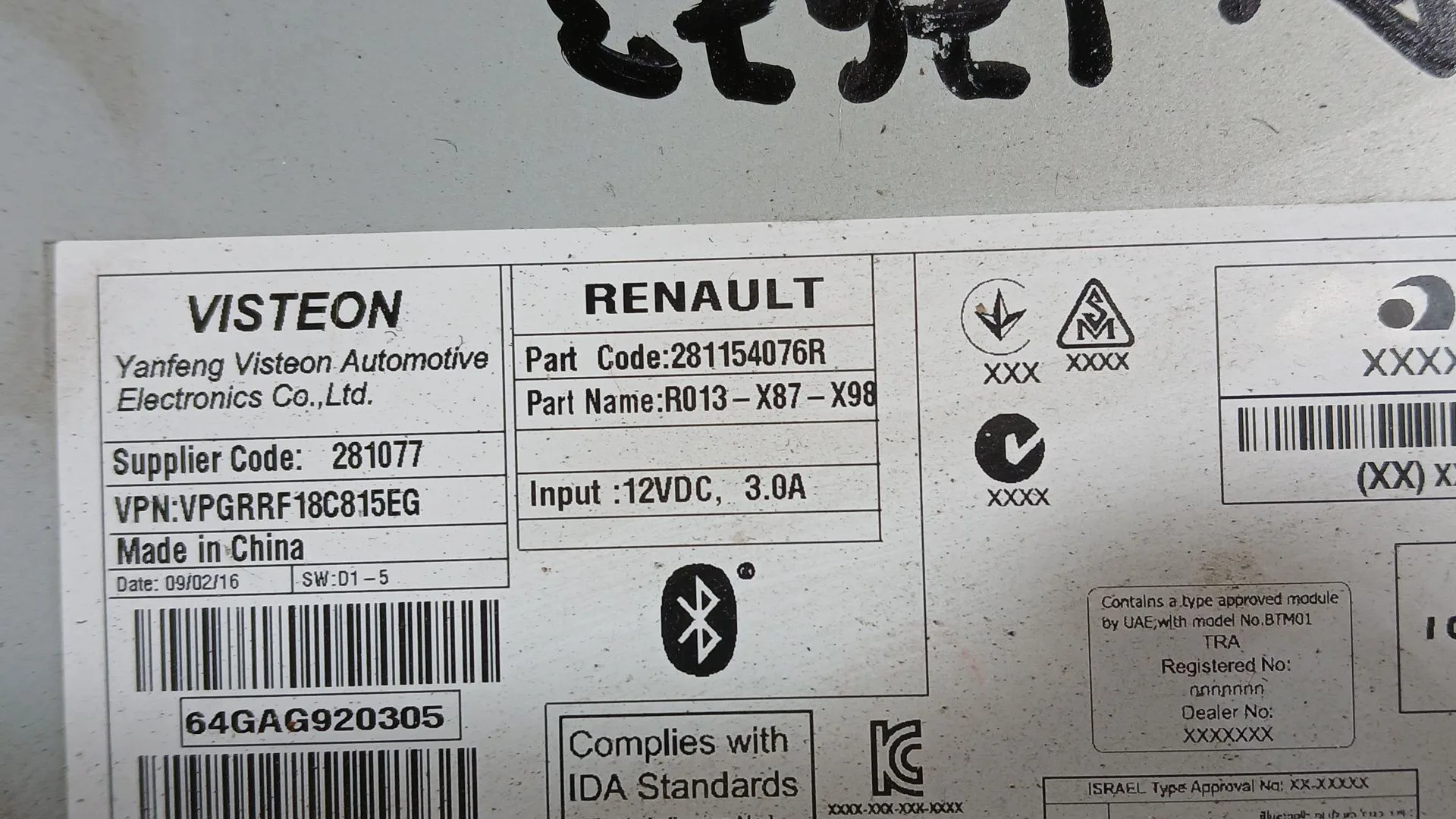 Sistema Audio / Radio para Renault Clio Iv (Bh_)
