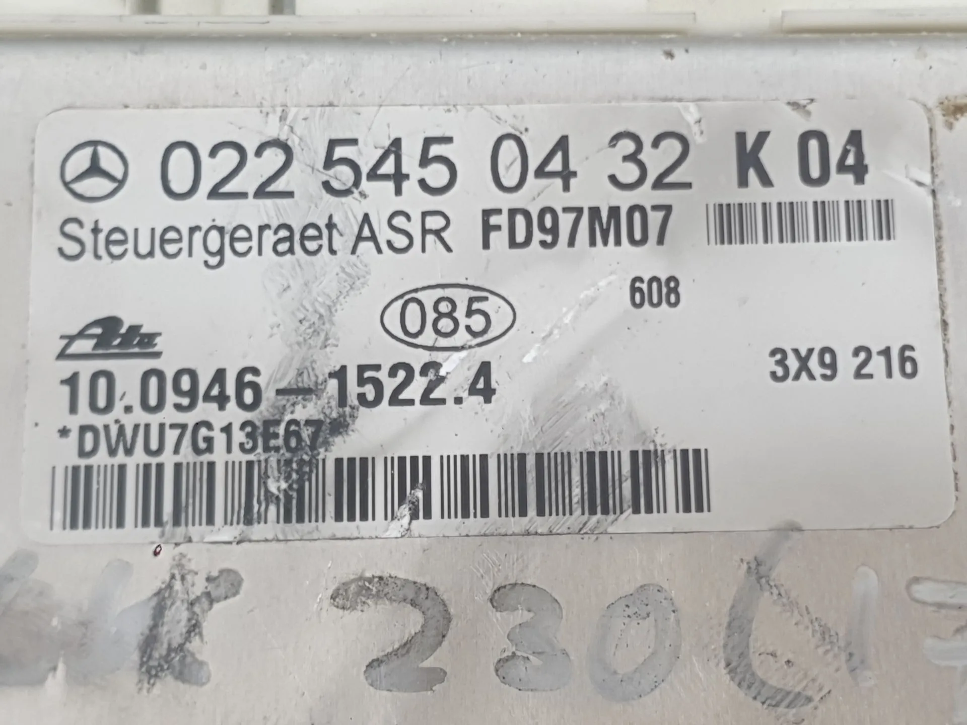 Centralita Asr para Mercedes-Benz Slk (R170)