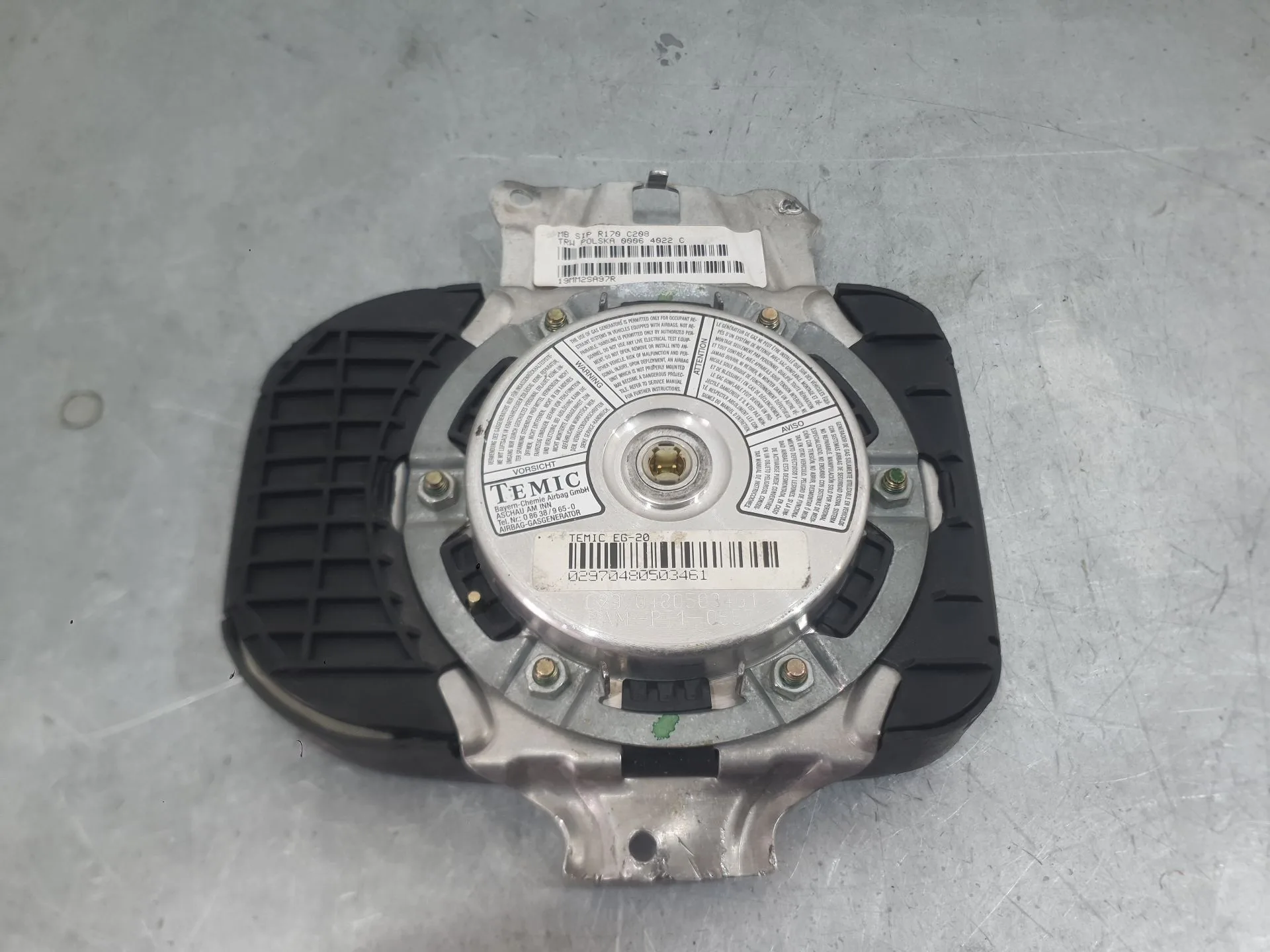 Airbag Lateral Derecho para Mercedes-Benz Slk (R170)
