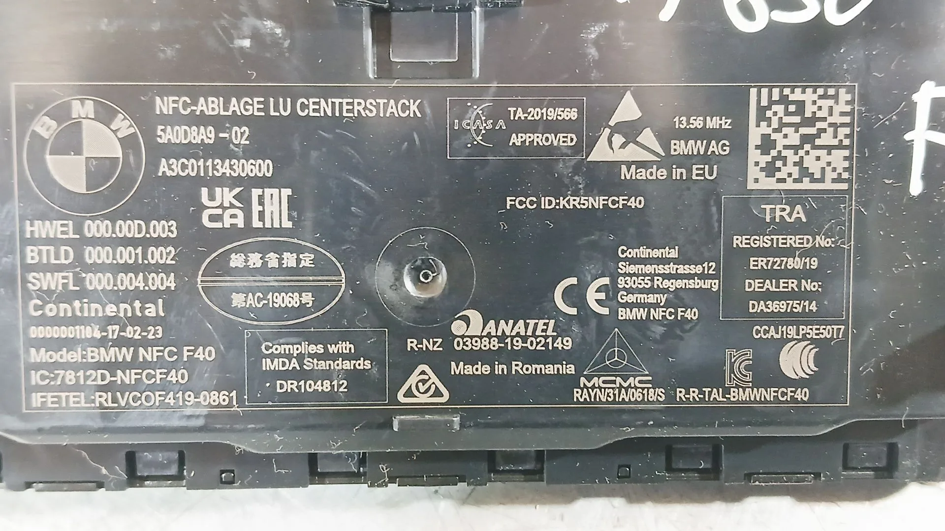 Cargador Inductivo para Bmw 1 (F40)