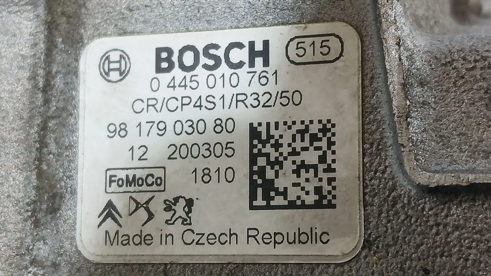 Bomba Alta Presion para Opel Crossland X / Crossland (P17, P2Qo)