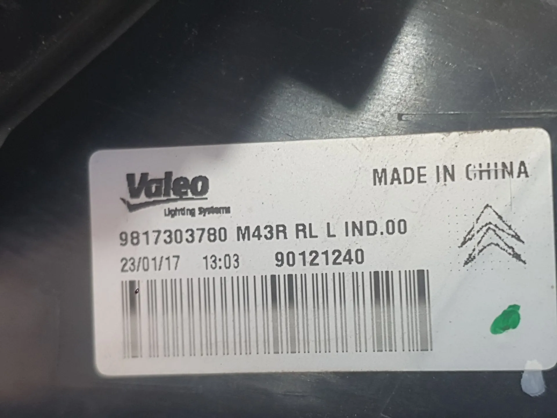 Piloto Trasero Izquierdo para Citroën C-Elysee (Dd_)