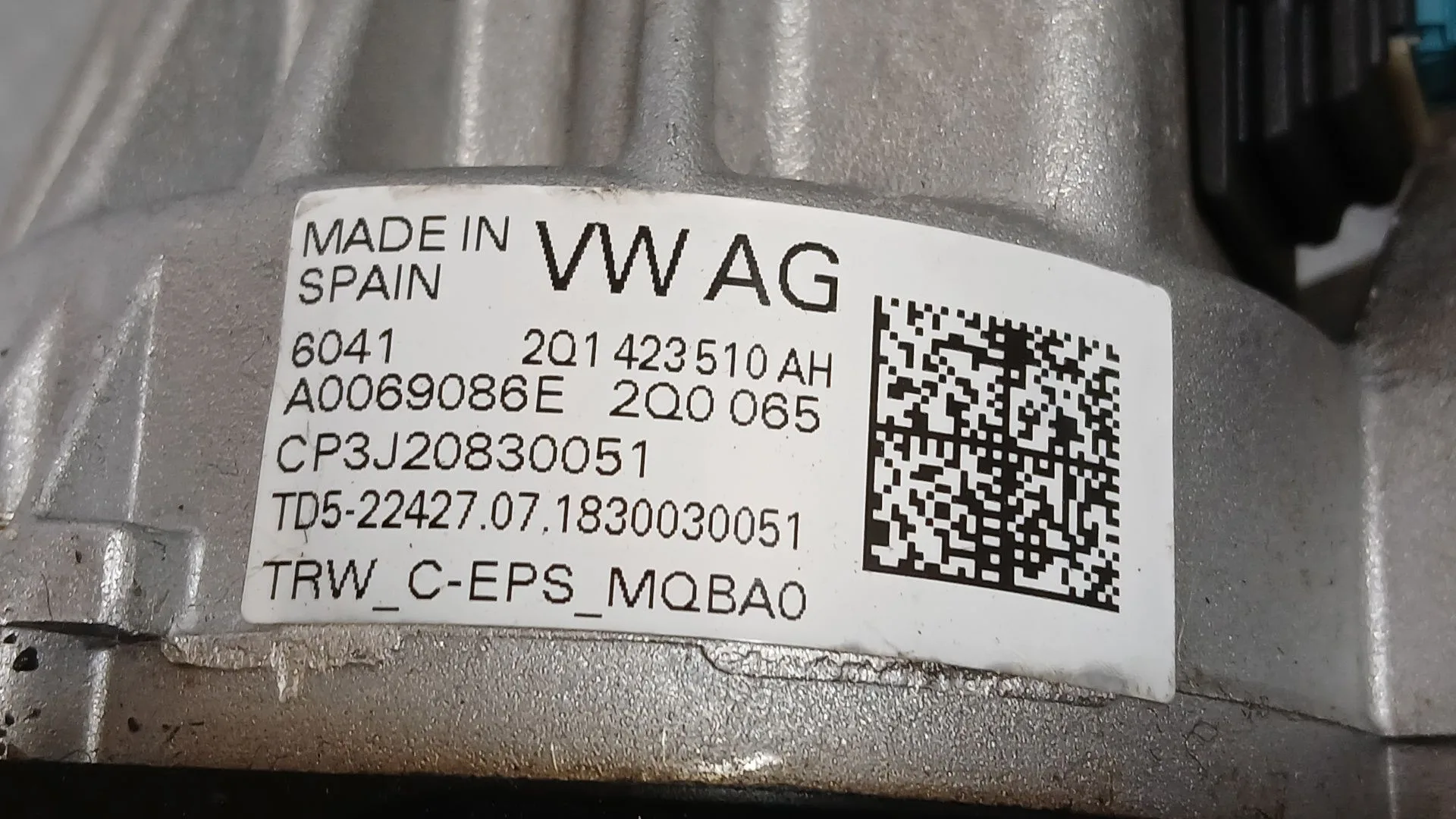 Columna Direccion para Volkswagen Polo Vi (Aw1, Bz1, Ae1)
