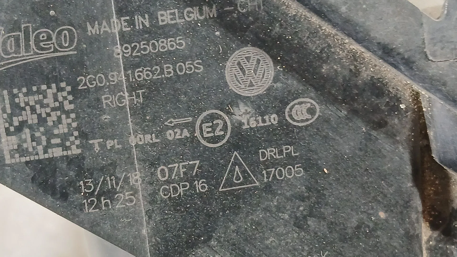 Faro Antiniebla Derecho para Volkswagen Polo Vi (Aw1, Bz1, Ae1)