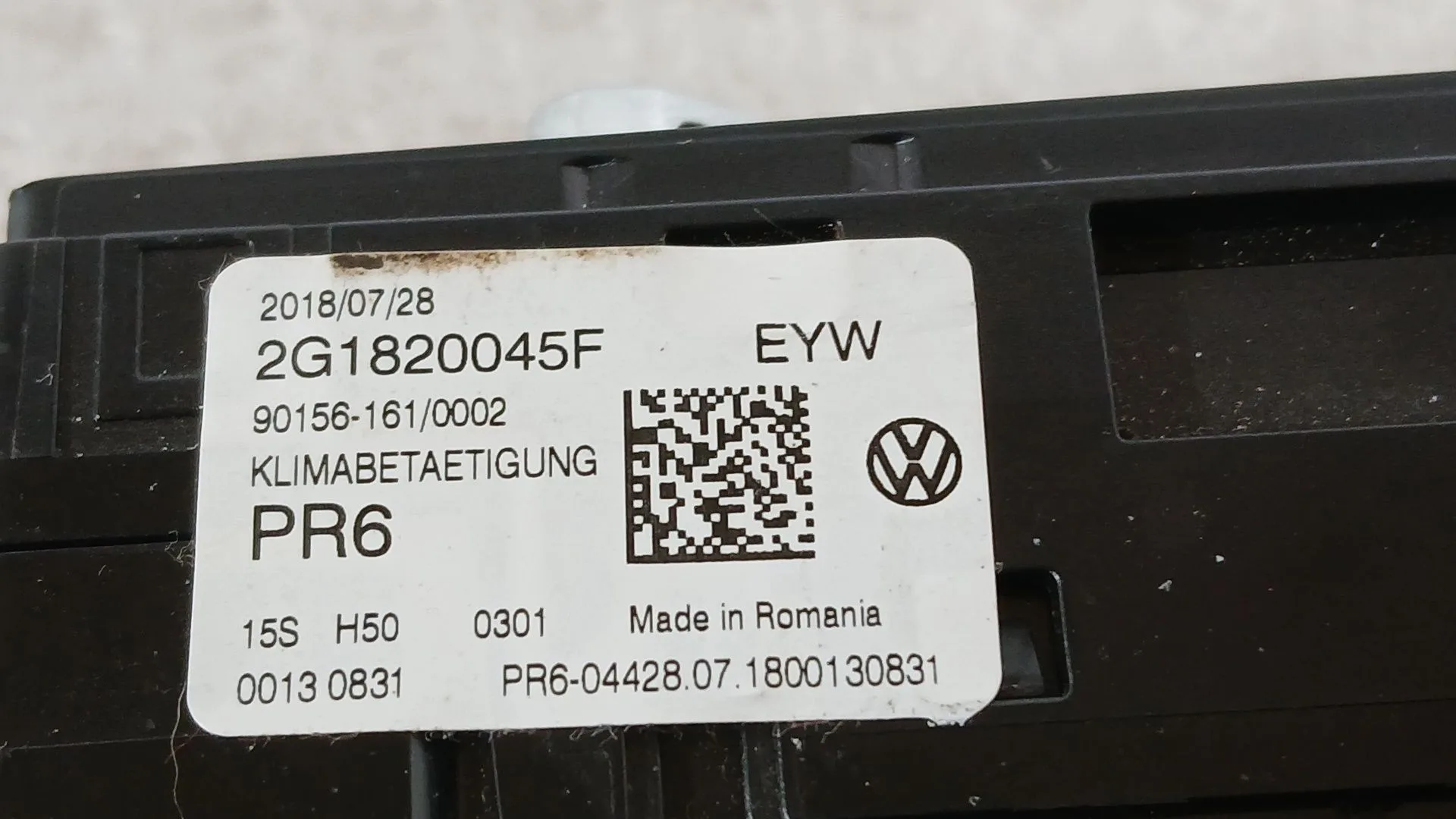 Mando Calefaccion / Aire Acondicionado para Volkswagen Polo Vi (Aw1, Bz1, Ae1)