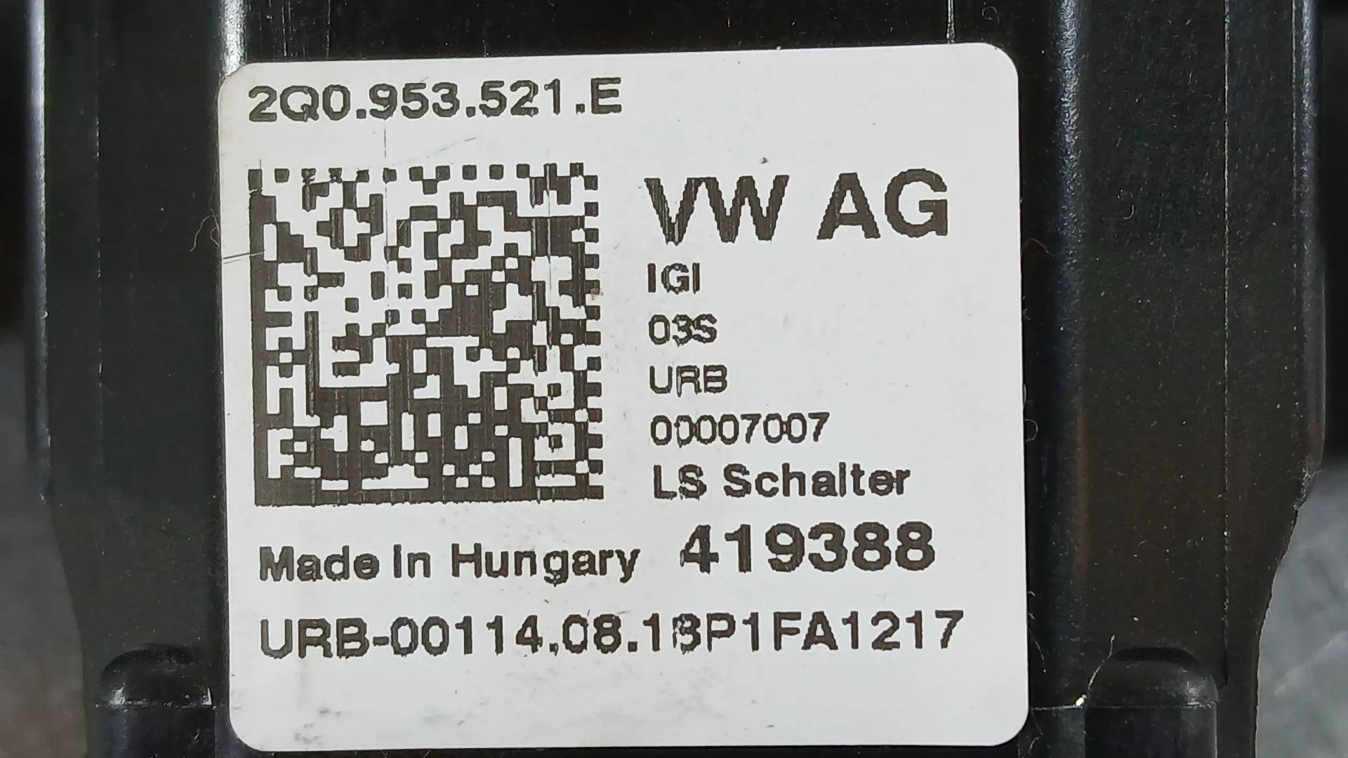 Mando Luces Y Limpia para Volkswagen Polo Vi (Aw1, Bz1, Ae1)