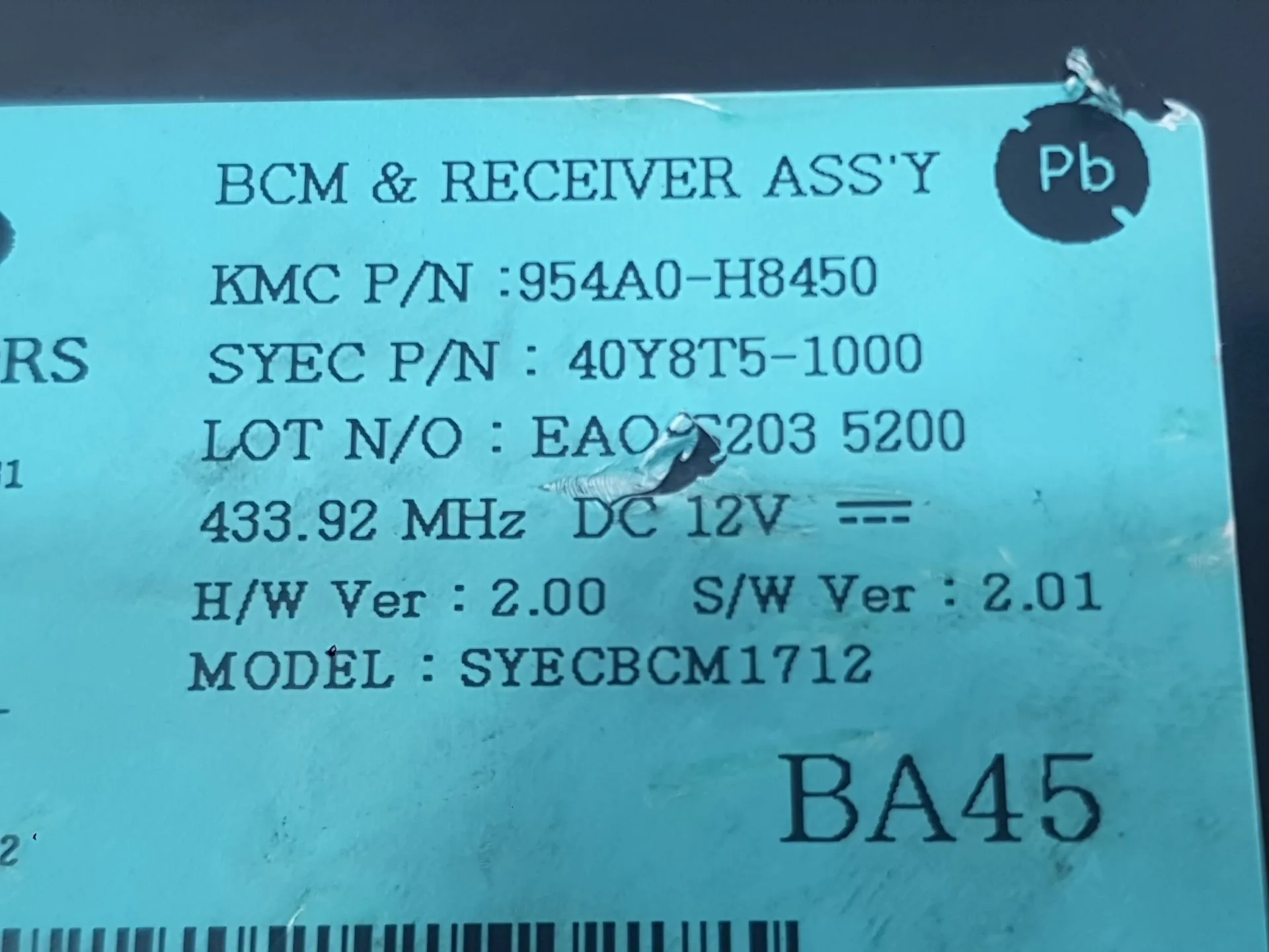 Modulo Electronico para Kia Stonic (Yb)