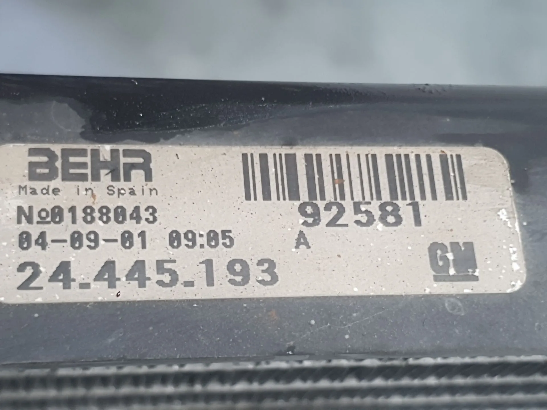 Condensador / Radiador Aire Acondicionado para Opel Corsa C (X01)