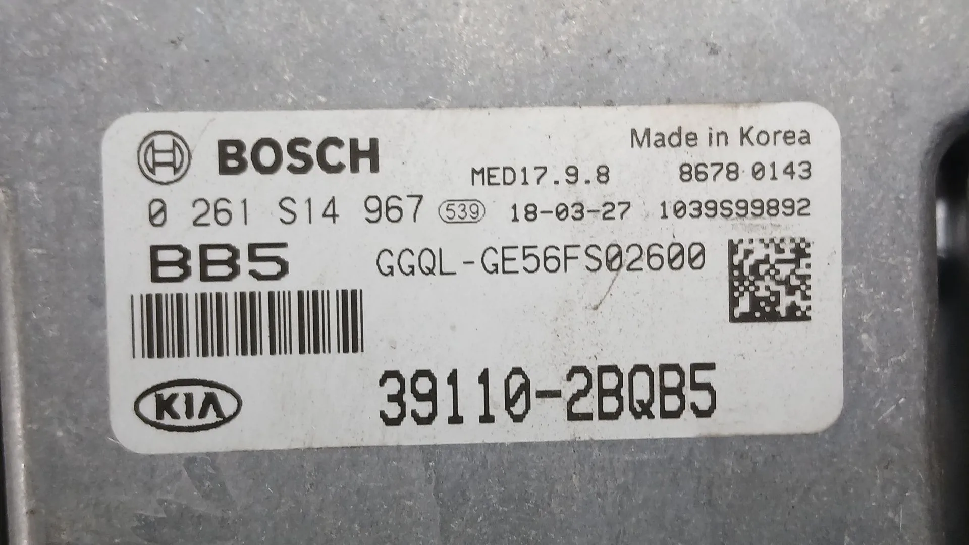 Centralita Motor Uce para Kia Sportage Iv (Ql, Qle)
