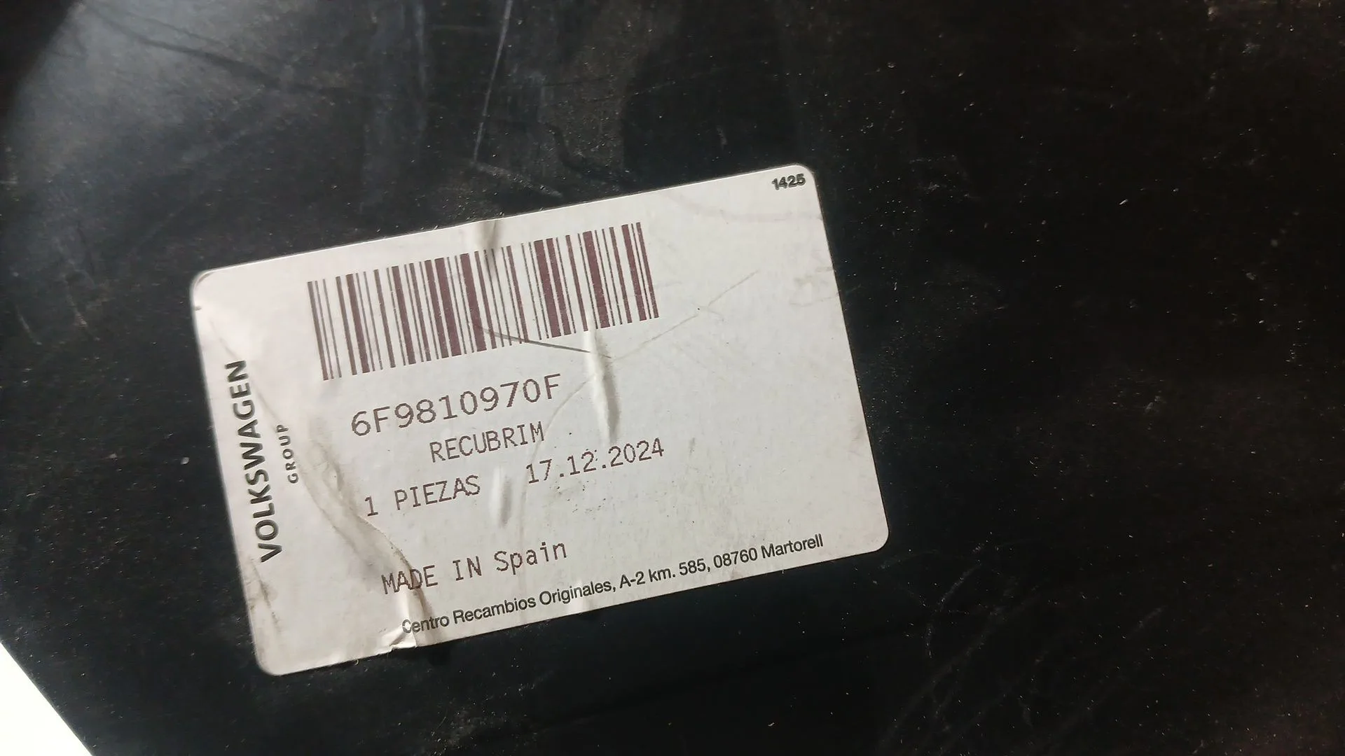 Plastico Pase Rueda Tras. Dch. para Seat Arona (Kj7, Kjp)