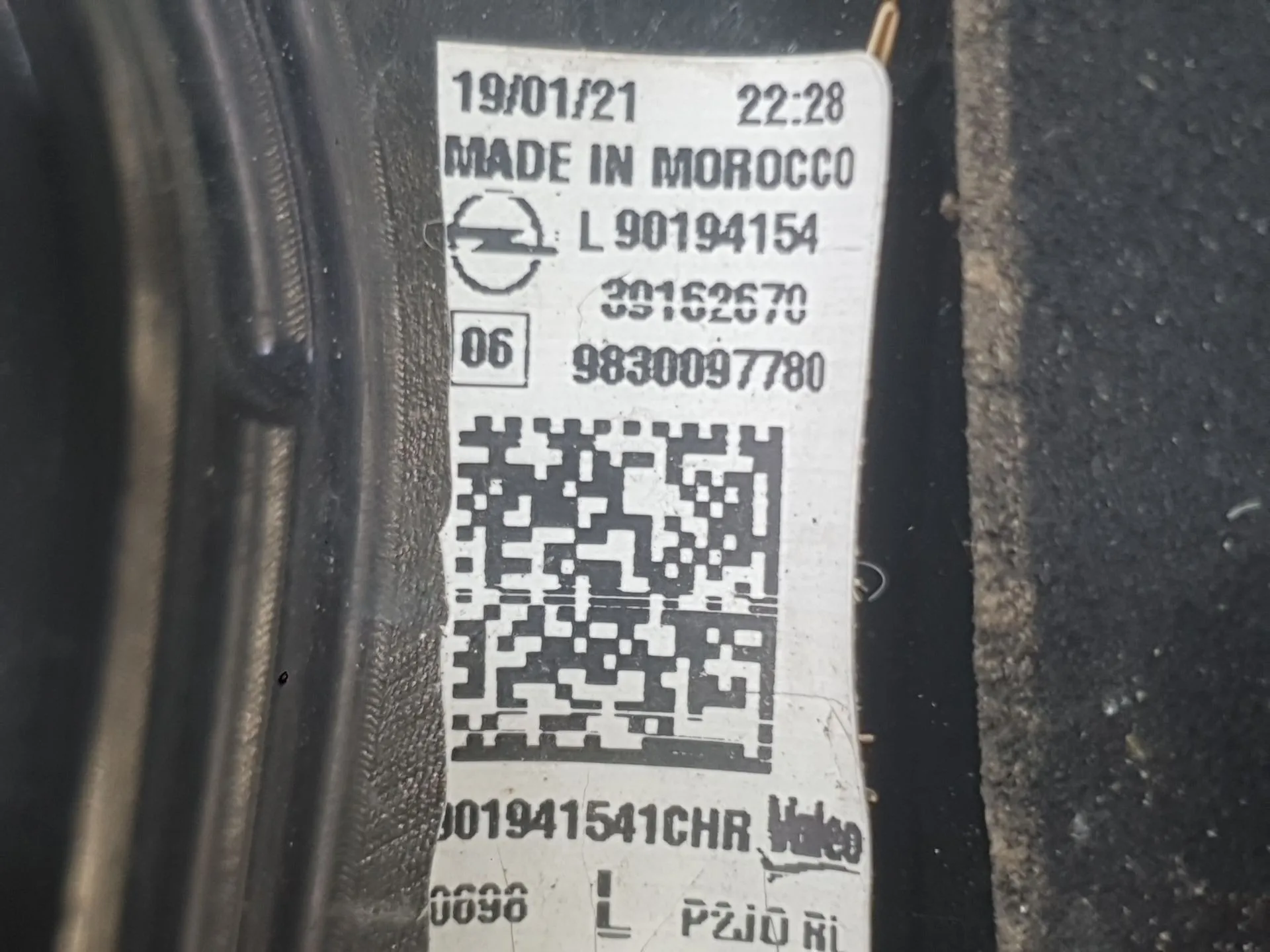Piloto Trasero Izquierdo Interior para Opel Corsa F (P2Jo)
