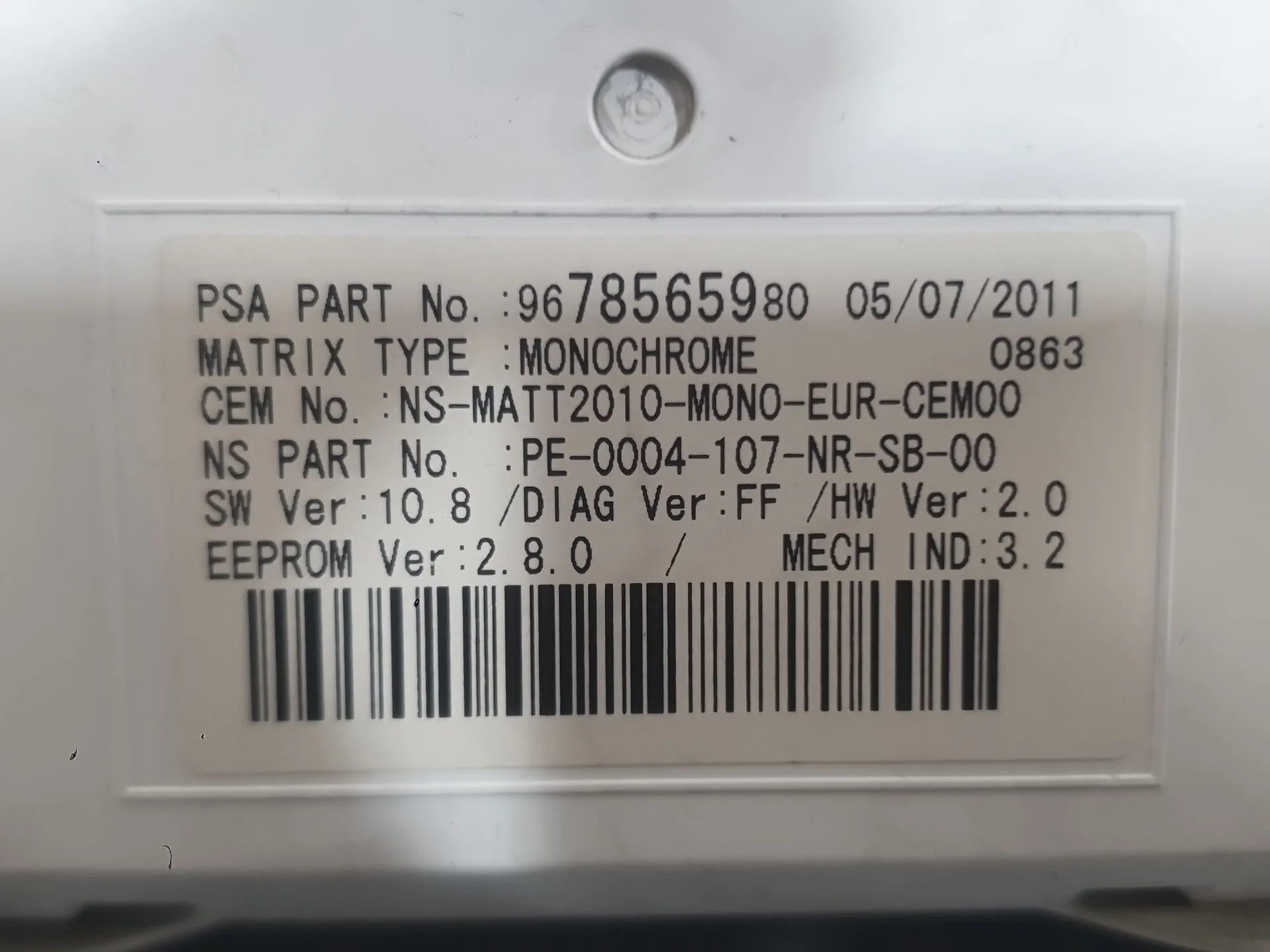 Cuadro Instrumentos para Peugeot 508 I (8D_)