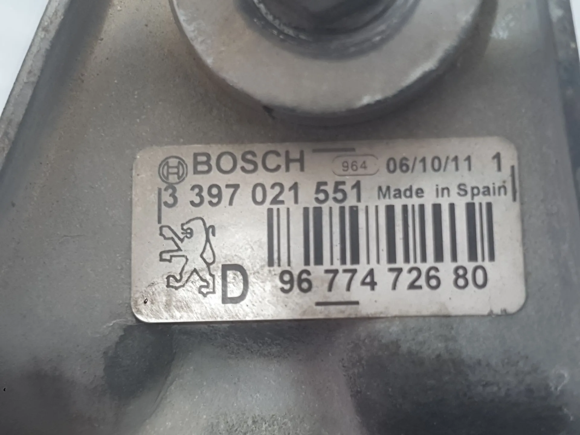 Motor Limpia Delantero Derecho para Peugeot 508 I (8D_)